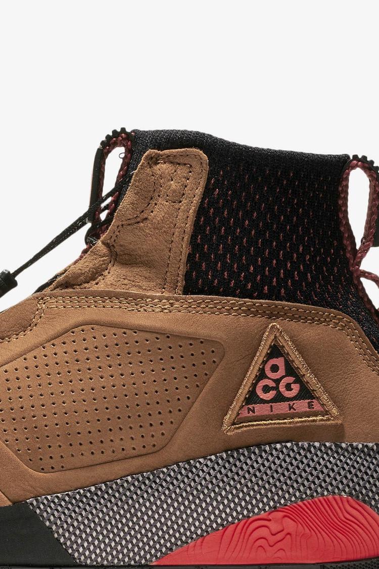 ACG Ruckel Ridge Light British Tan Habanero Red Black Release Date. Nike SNKRS