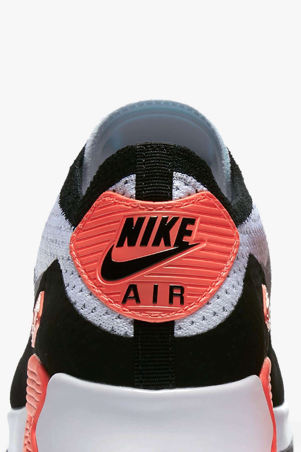 Nike air max 90 flyknit white red best sale