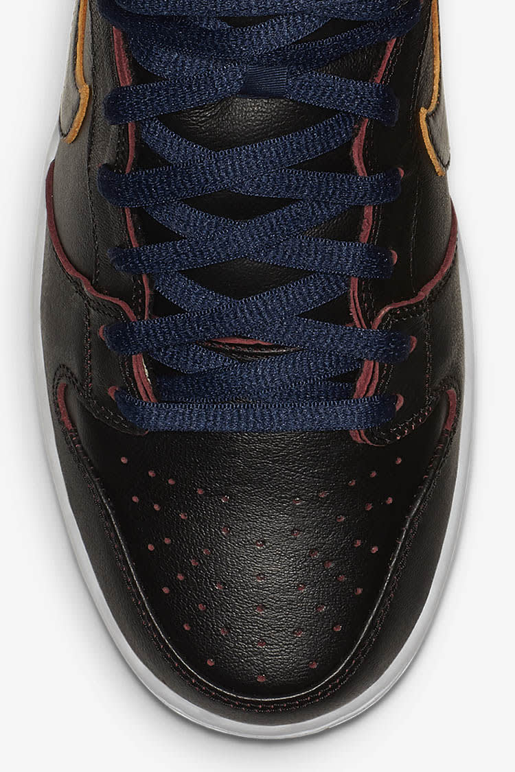 Nike SB Dunk High Pro NBA 'Black & College Navy & Team Red' Release Date