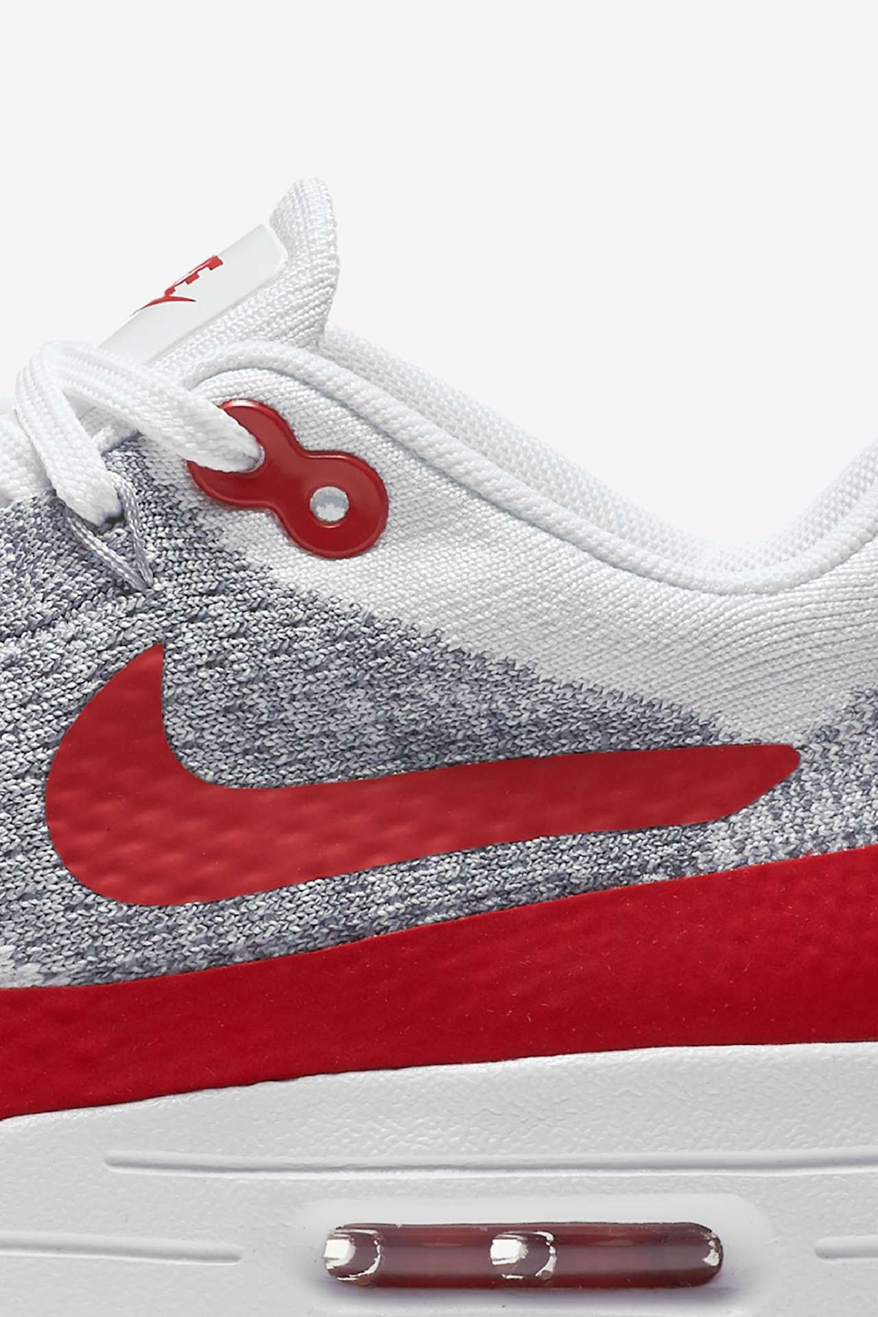 Women's Nike Air Max 1 Ultra Flyknit 'White & University Red'