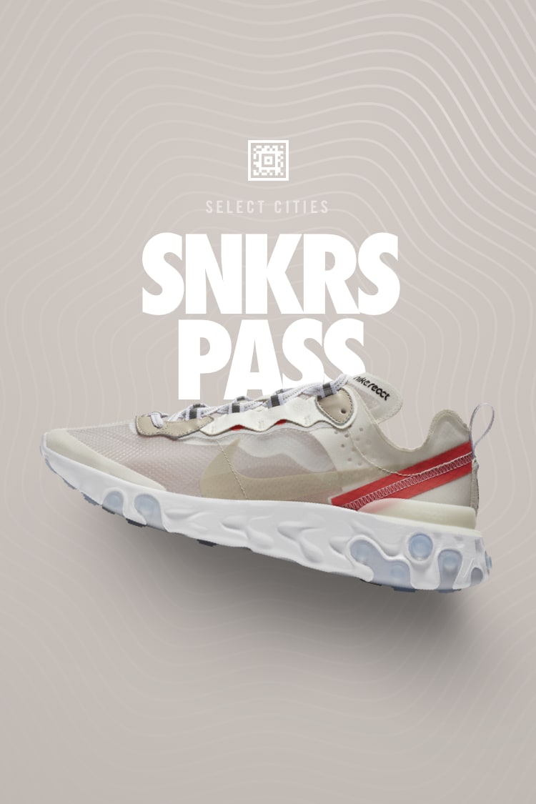 Nike React Element 87 SNKRS Pass Select Cities