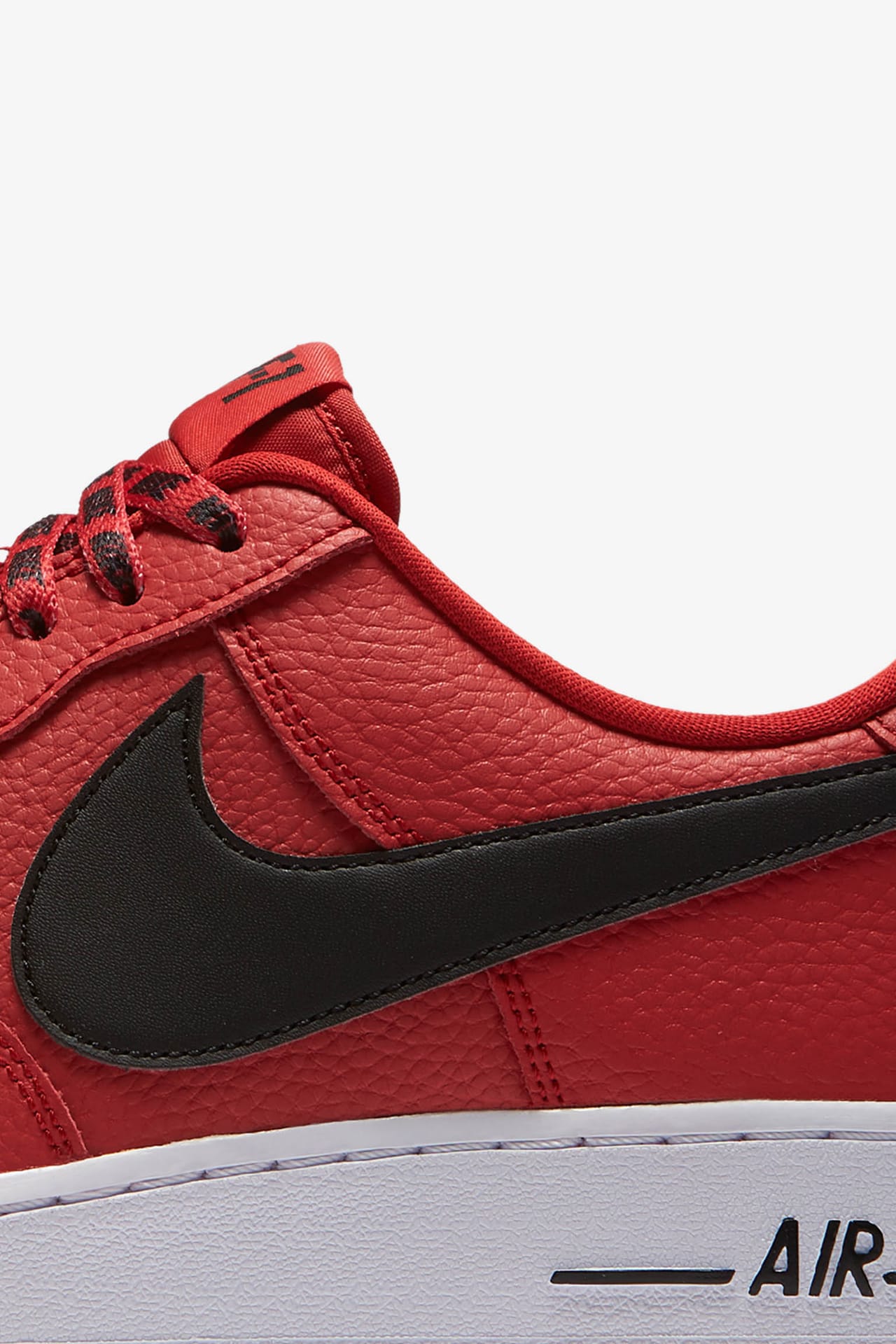 Nike AF 1 Low NBA University Red Black White Release Date. Nike SNKRS