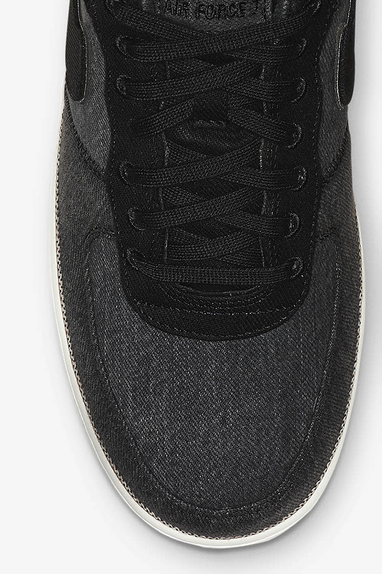 Nike air force 1 black denim best sale