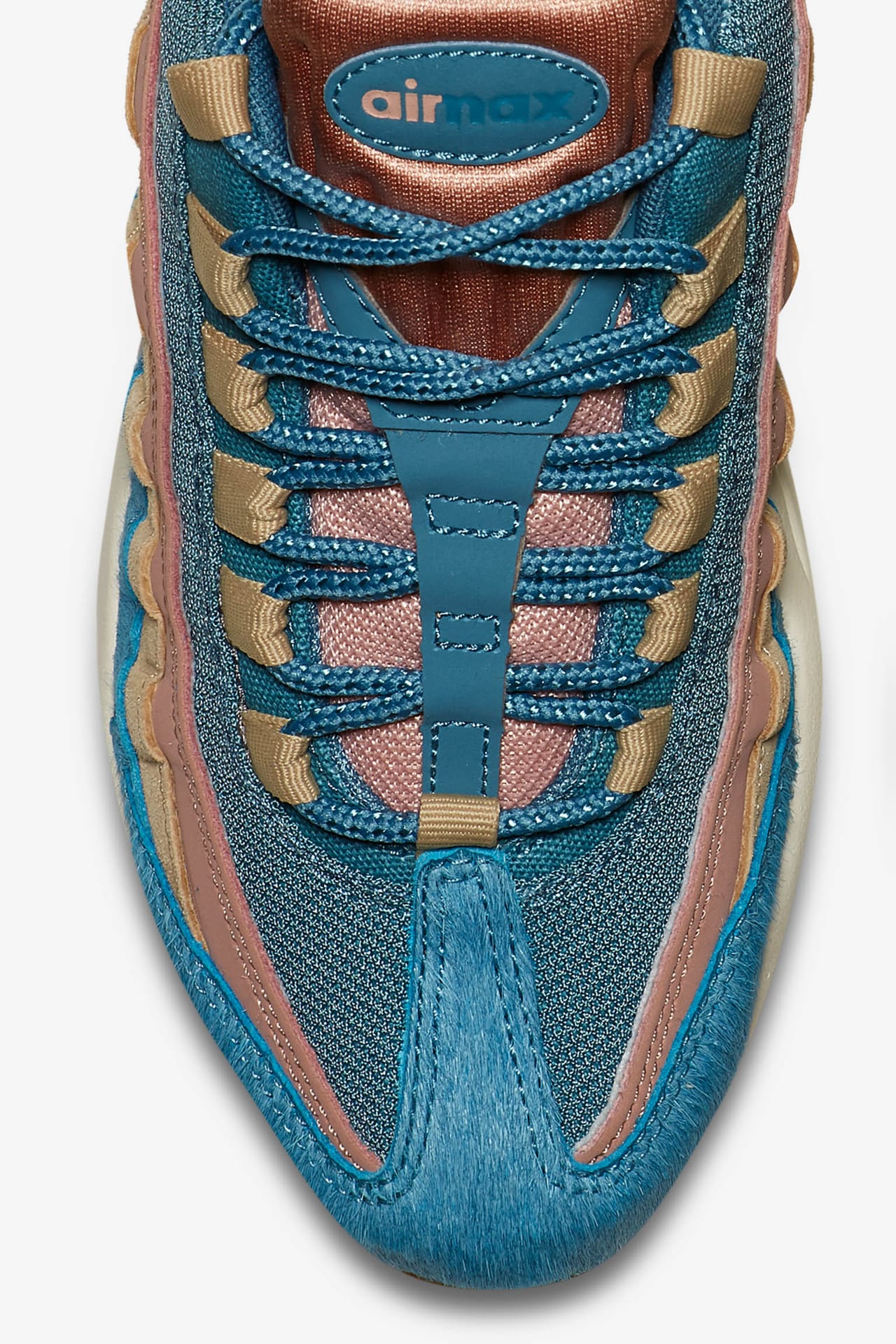 Nike air max 95 lx w smokey blue mushroom  and  pink best sale