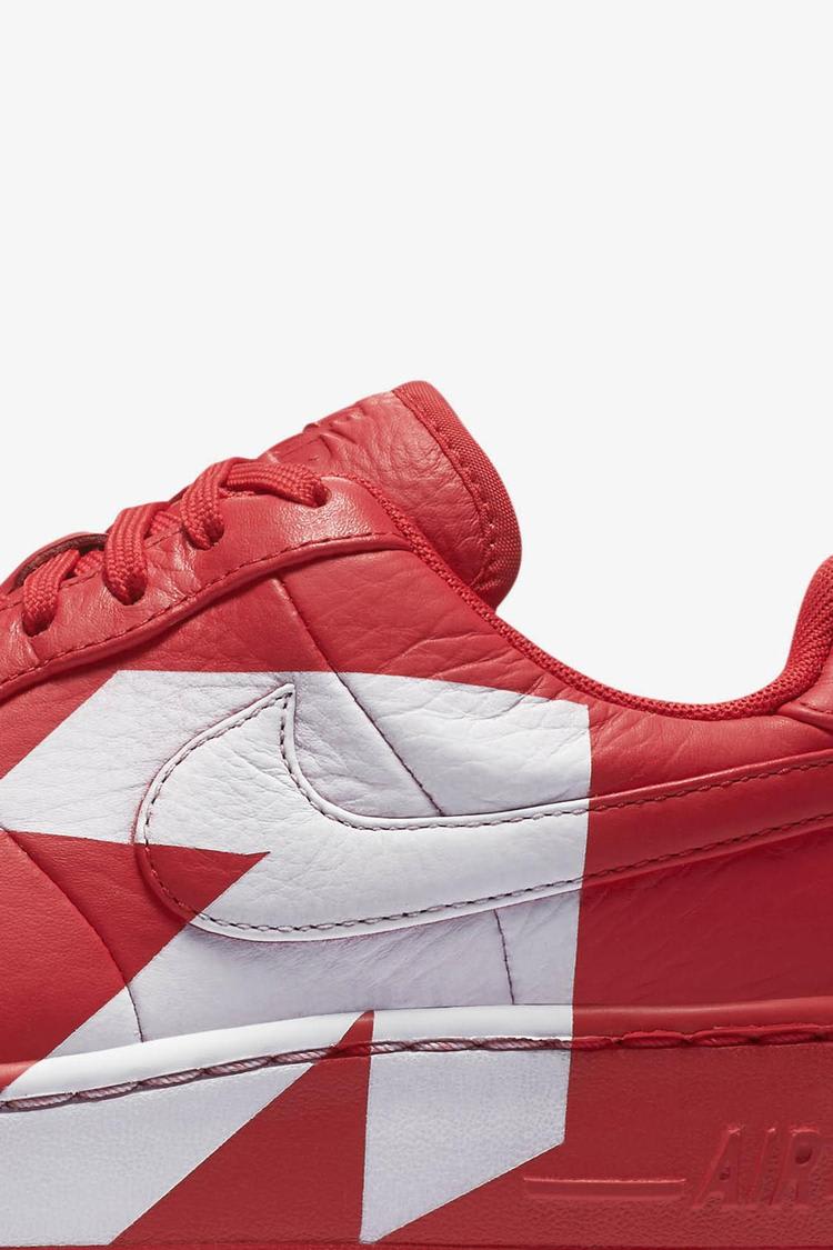 Women's Nike Air Force 1 Upstep 'University Red & White' Release Date