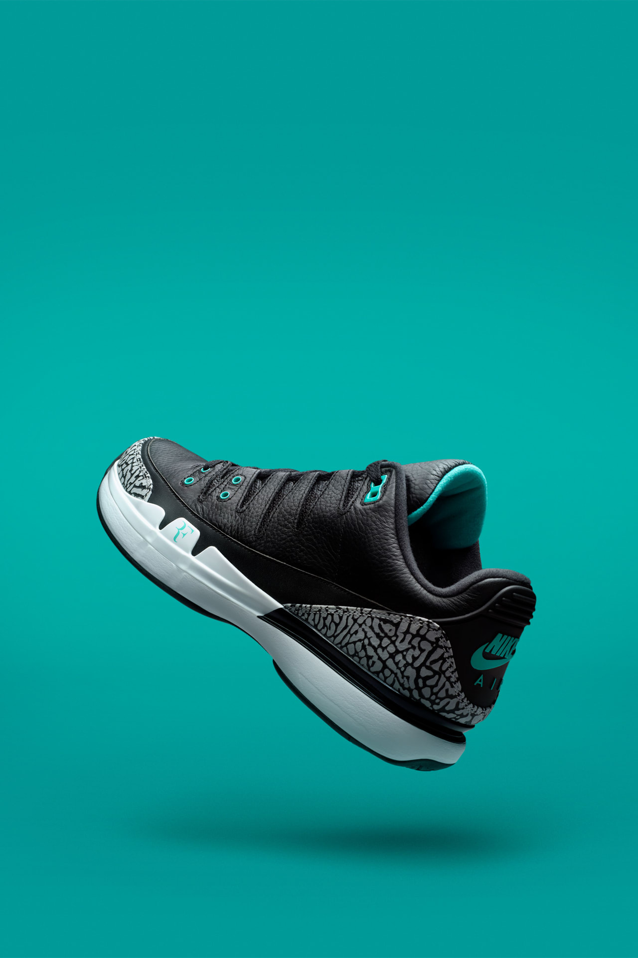 Nike zoom vapor aj3 black cement best sale