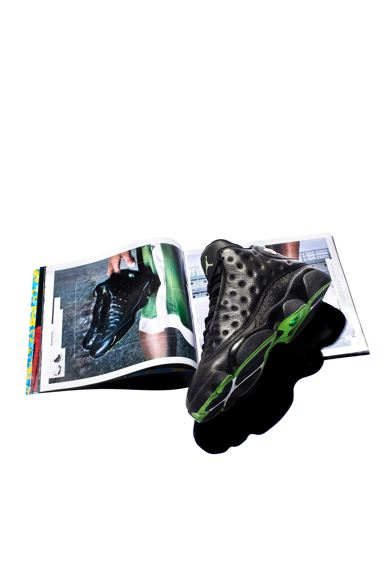 Jordan 13 noir et vert online