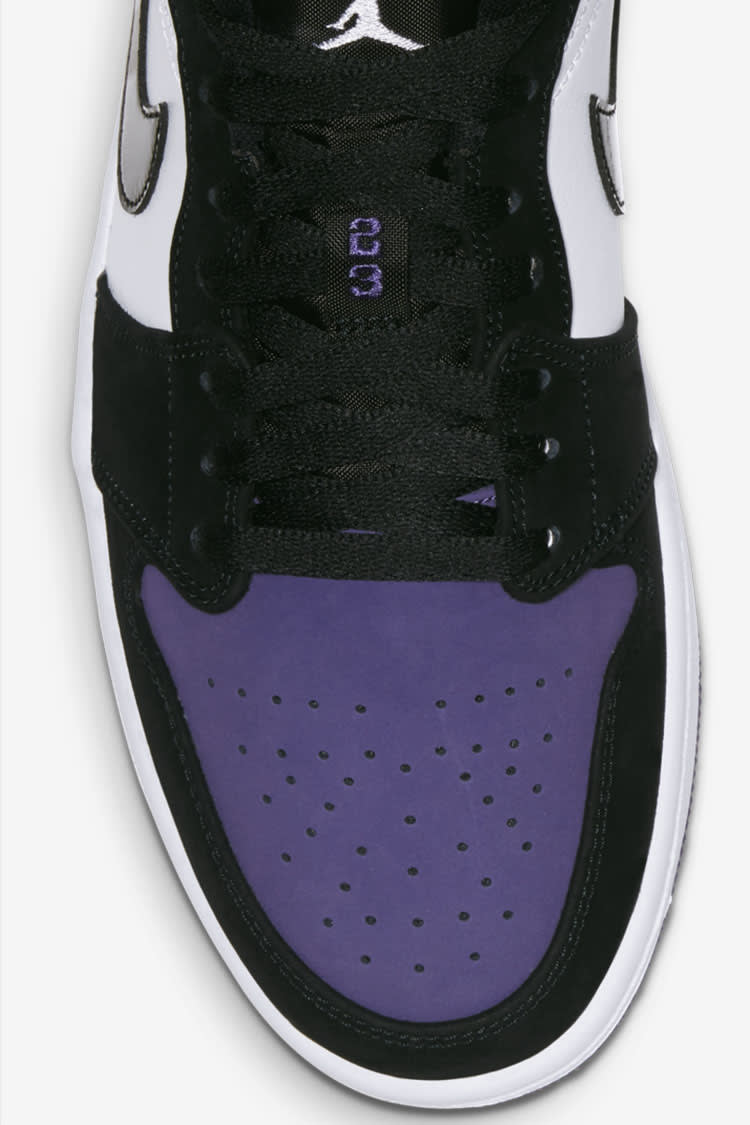 Court purple jordan 1 low best sale