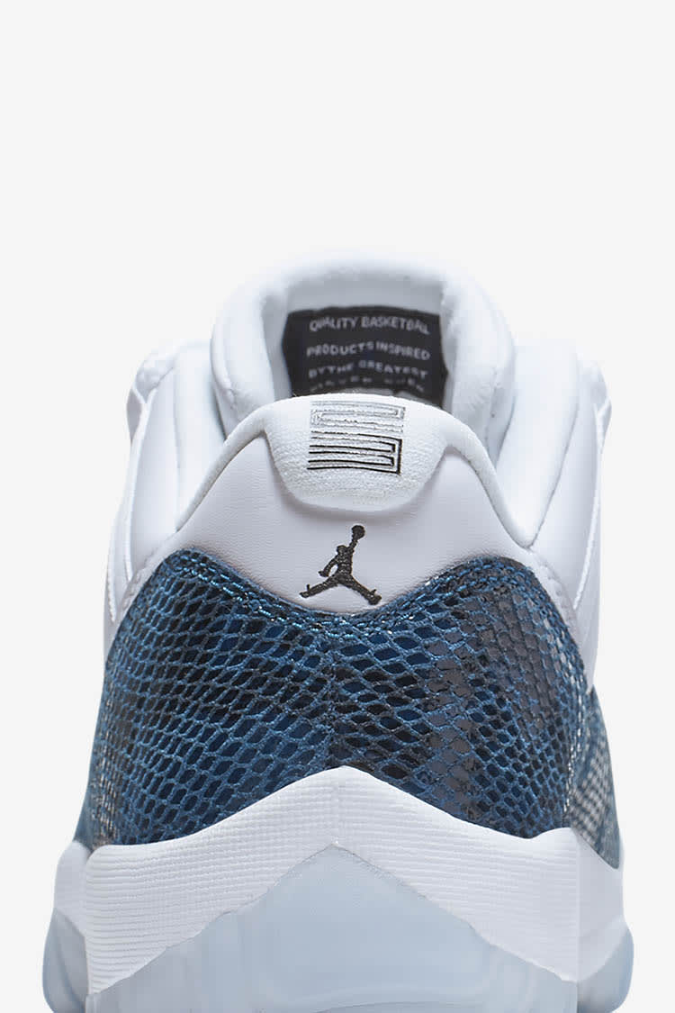 11 low snakeskin blue hotsell