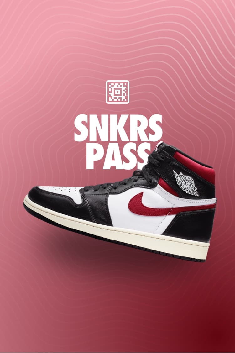 【NIKE公式】SNKRS PASS エア ジョーダン 1 'Black/White/Sail/Gym Red' 