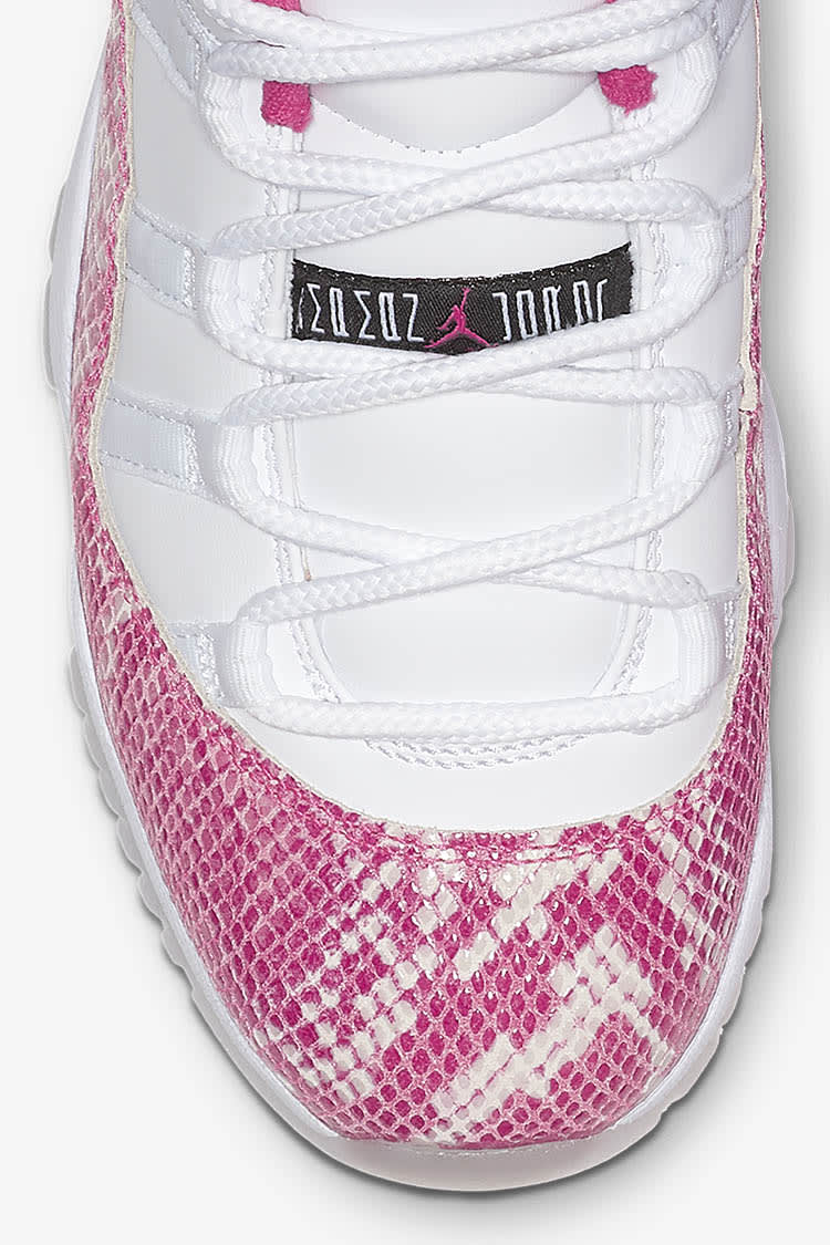 Jordans 11 pink snakeskin hotsell