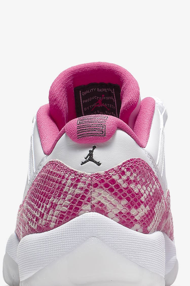 Jordan 11s pink and white best sale