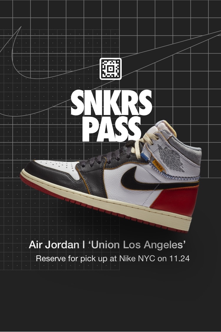 Air Jordan 1 'Union Los Angeles' SNKRS Pass Nike NYC