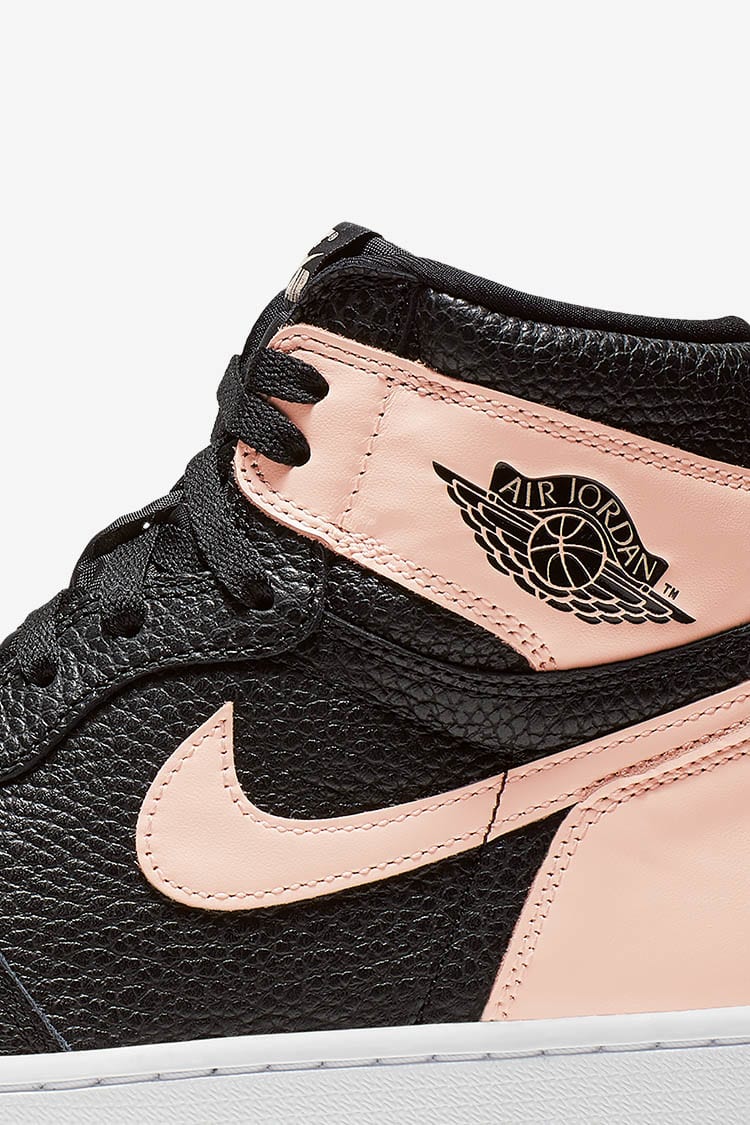 Jordan 1 light pink and black online