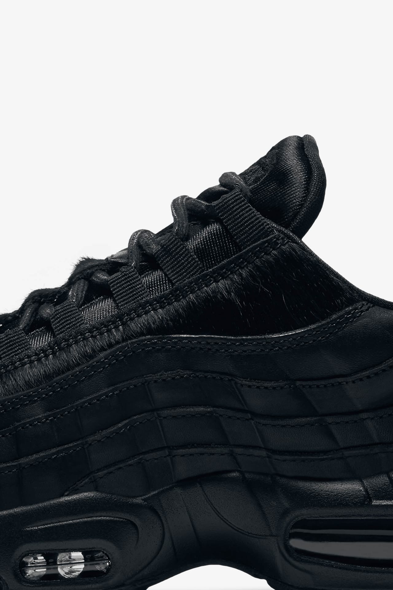 Women's Nike Air Max 95 Premium 'Triple Black’ 2016