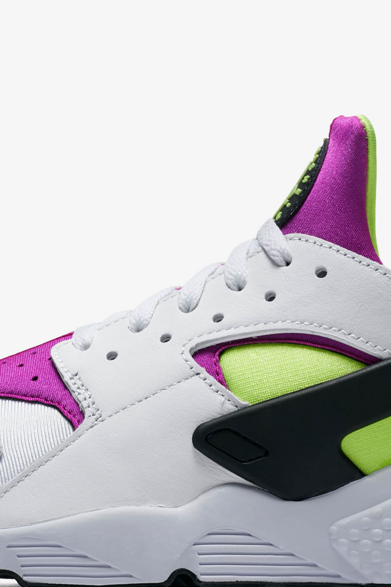 Nike Air Huarache Run White Neon Yellow Magenta Release Date. Nike SNKRS