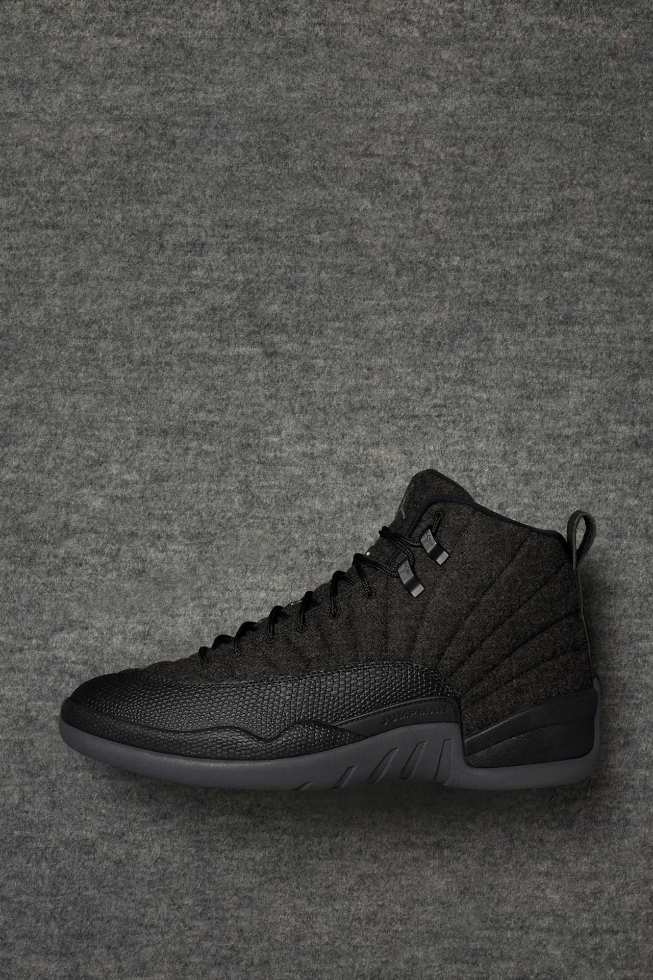 Air Jordan 12 Retro Wool 'Dark Grey & Black' Release Date