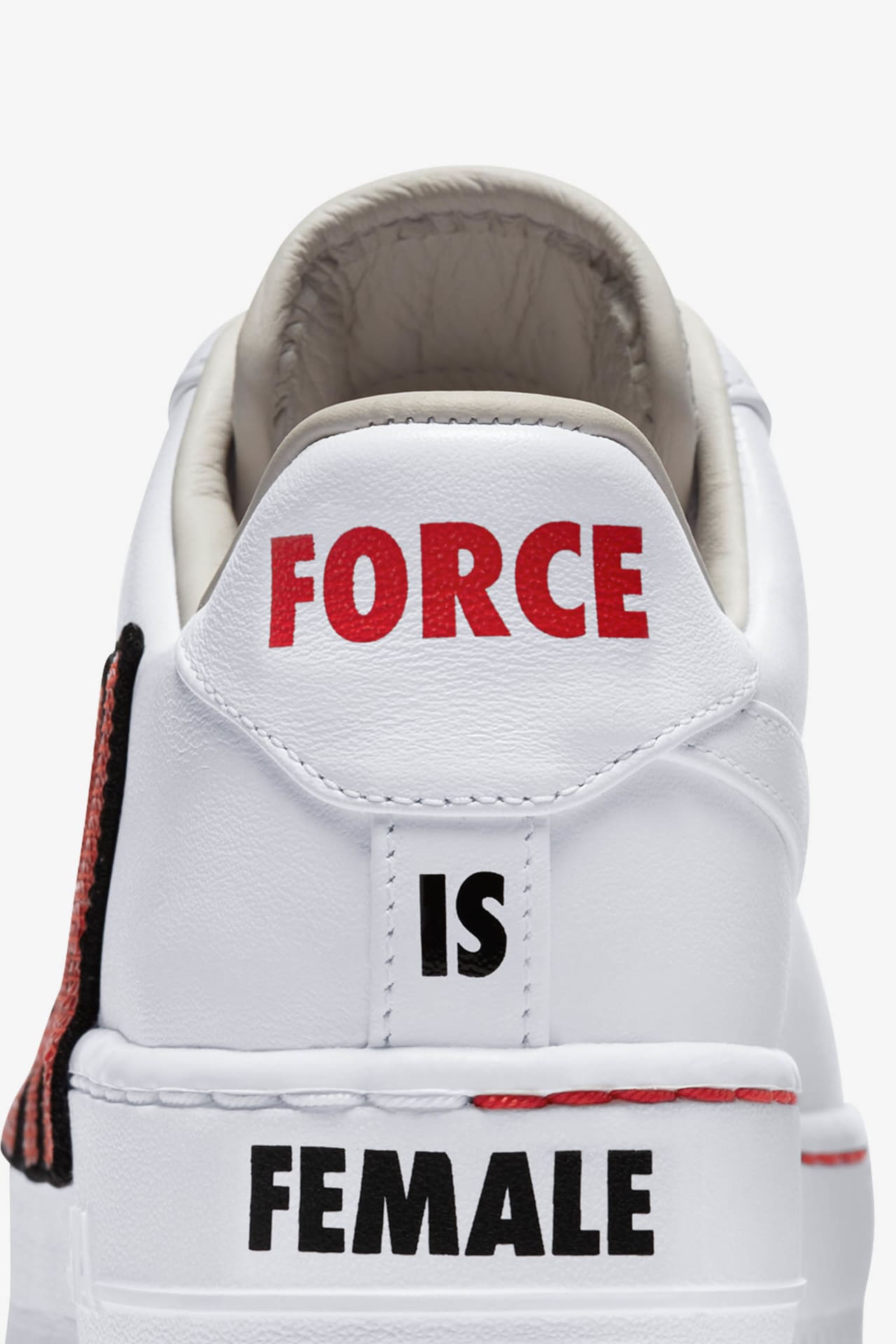 Nike Women s Air Force 1 Low Upstep White Habanero Red Release Date. Nike SNKRS