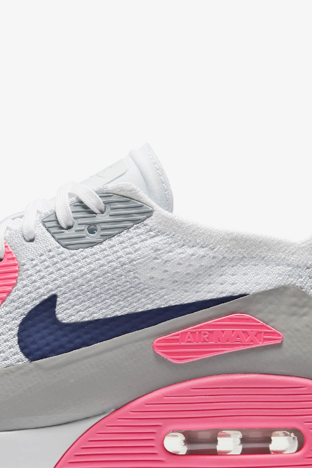 Women's Nike Air Max 90 Ultra 2.0 Flyknit 'White & Laser Pink'