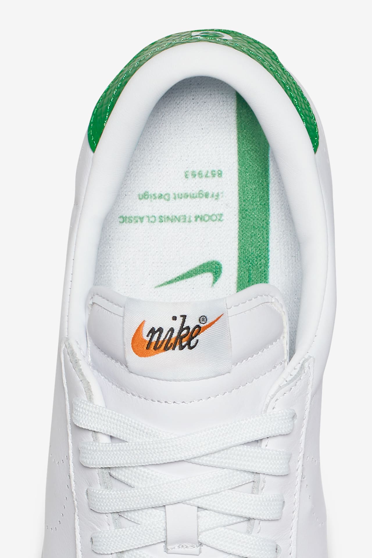 NikeLab x Fragment Zoom Tennis Classic White Apple Green Nike SNKRS