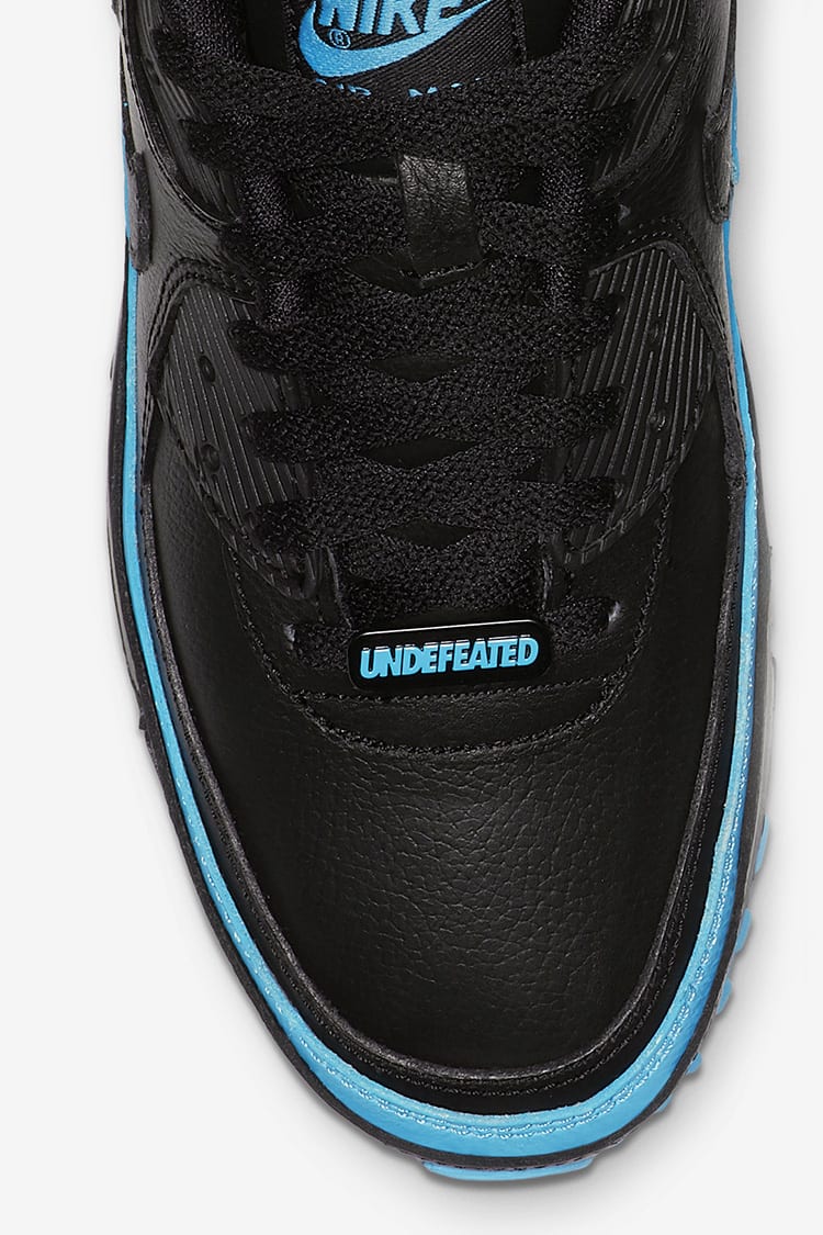 Air Max 90 x Undefeated Black Blue Fury Release Date. Nike SNKRS