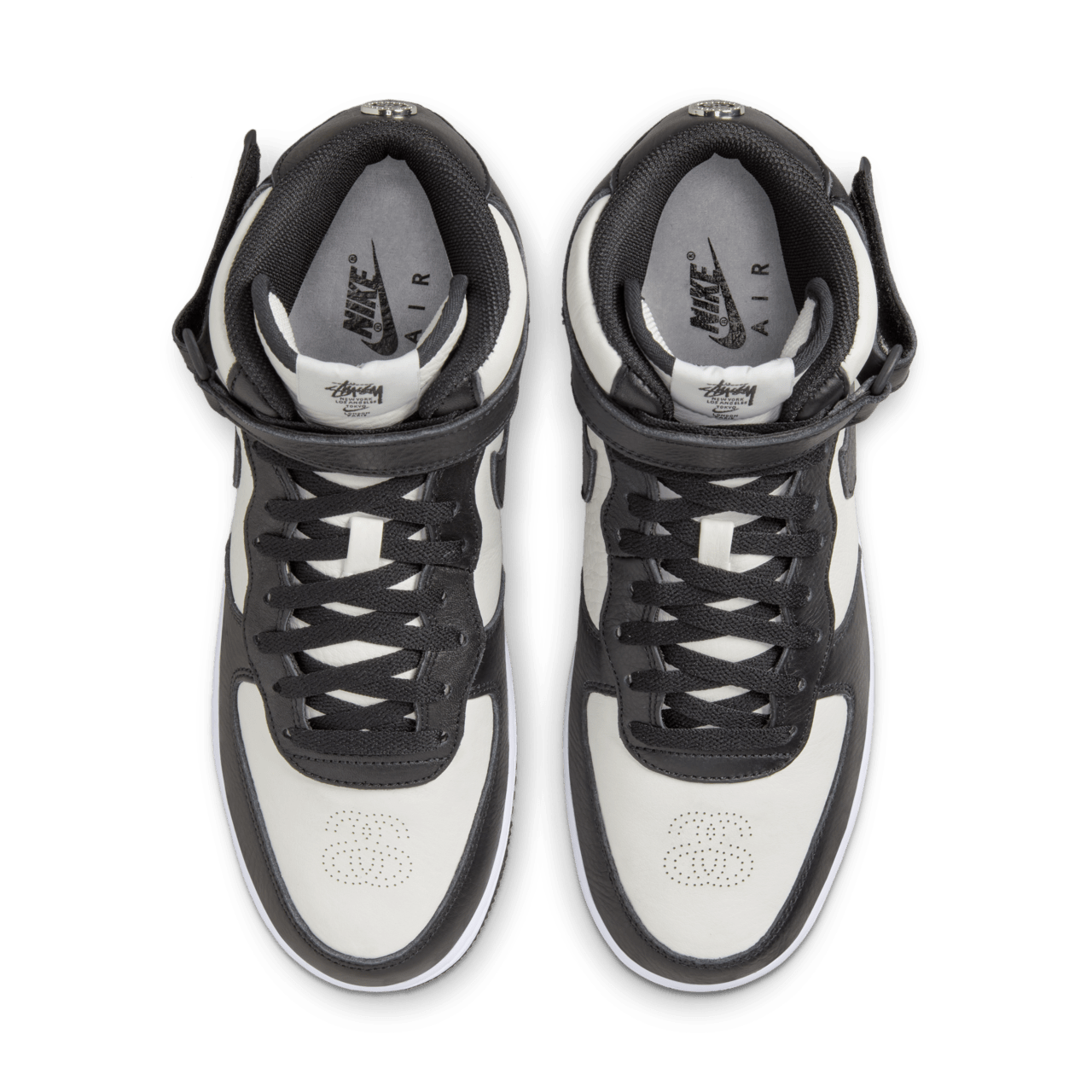 Fecha de lanzamiento del Air Force 1 Mid x Stussy Black and Light Bone DJ7840 002 Nike SNKRS