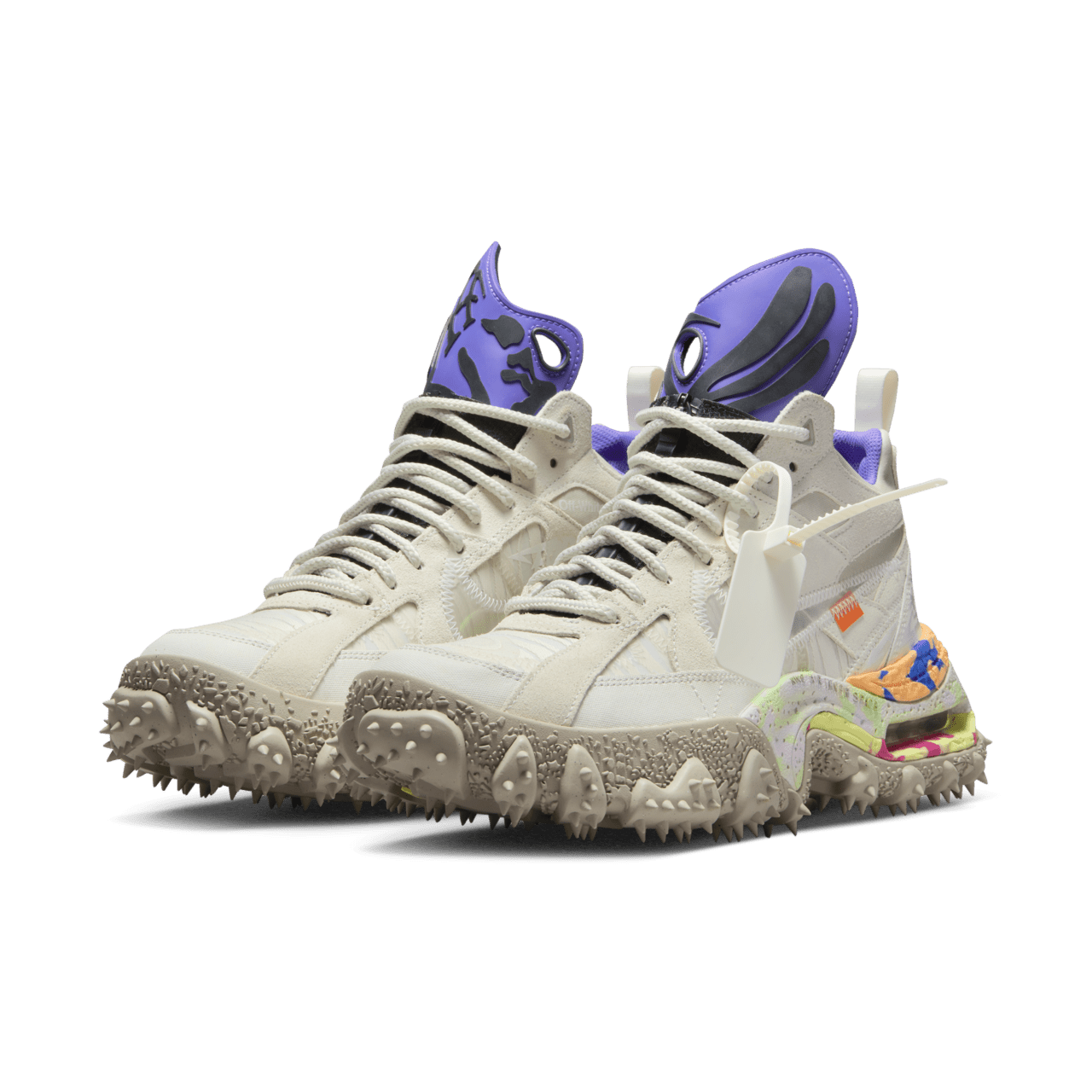 วันเปิดตัว Terra Forma x Off-White™️ "Summit White and PSYCHIC PURPLE" (DQ1615-100)