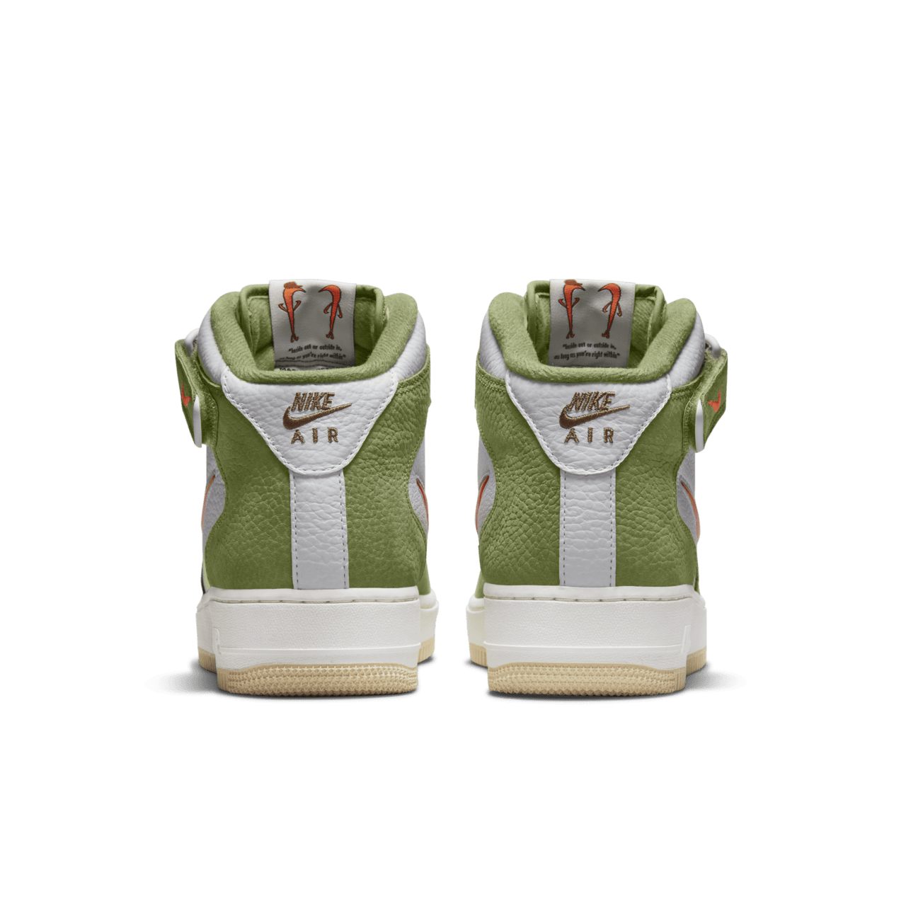 Air Force 1 Mid 'Olive Green and Total Orange' (DQ3505-100) Release Date