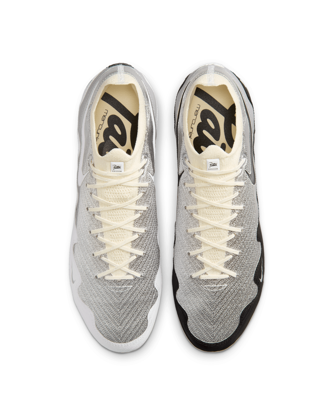 Mercurial Zoom Vapor 16 Elite FG SE x Patta „Metallic Silver and Coconut Milk” (IQ3365-001) – megjelenési dátum