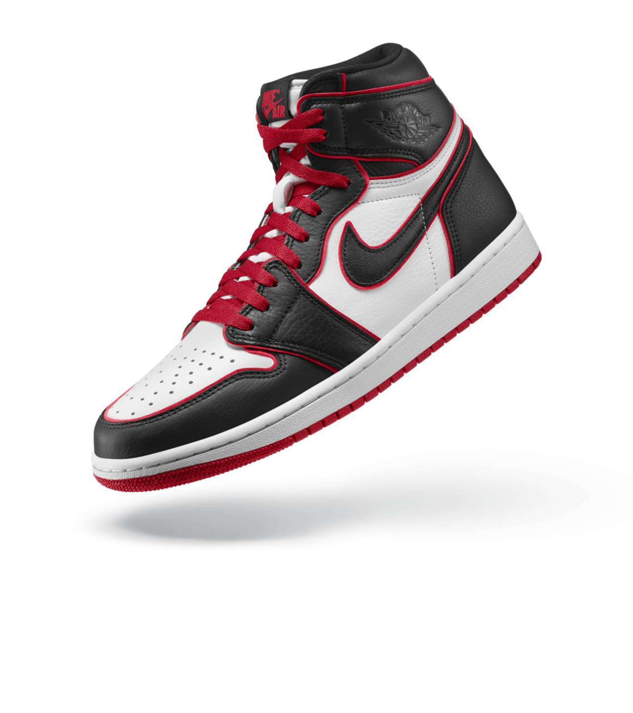 Nike air jordan black and red hotsell