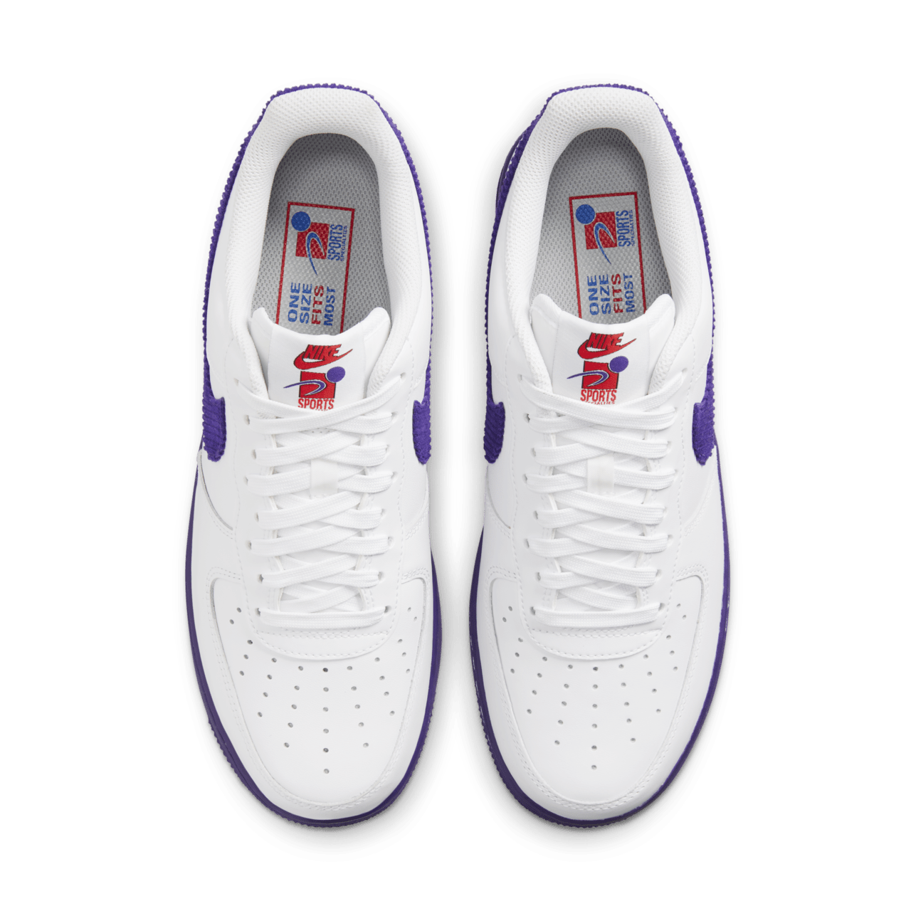 【NIKE公式】エア フォース 1 EMB 'White and Court Purple' (DB0264-100 / AF 1 '07 LV8 EMB)