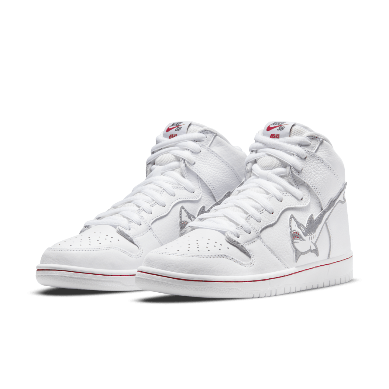 Nike sb dunks high white hotsell