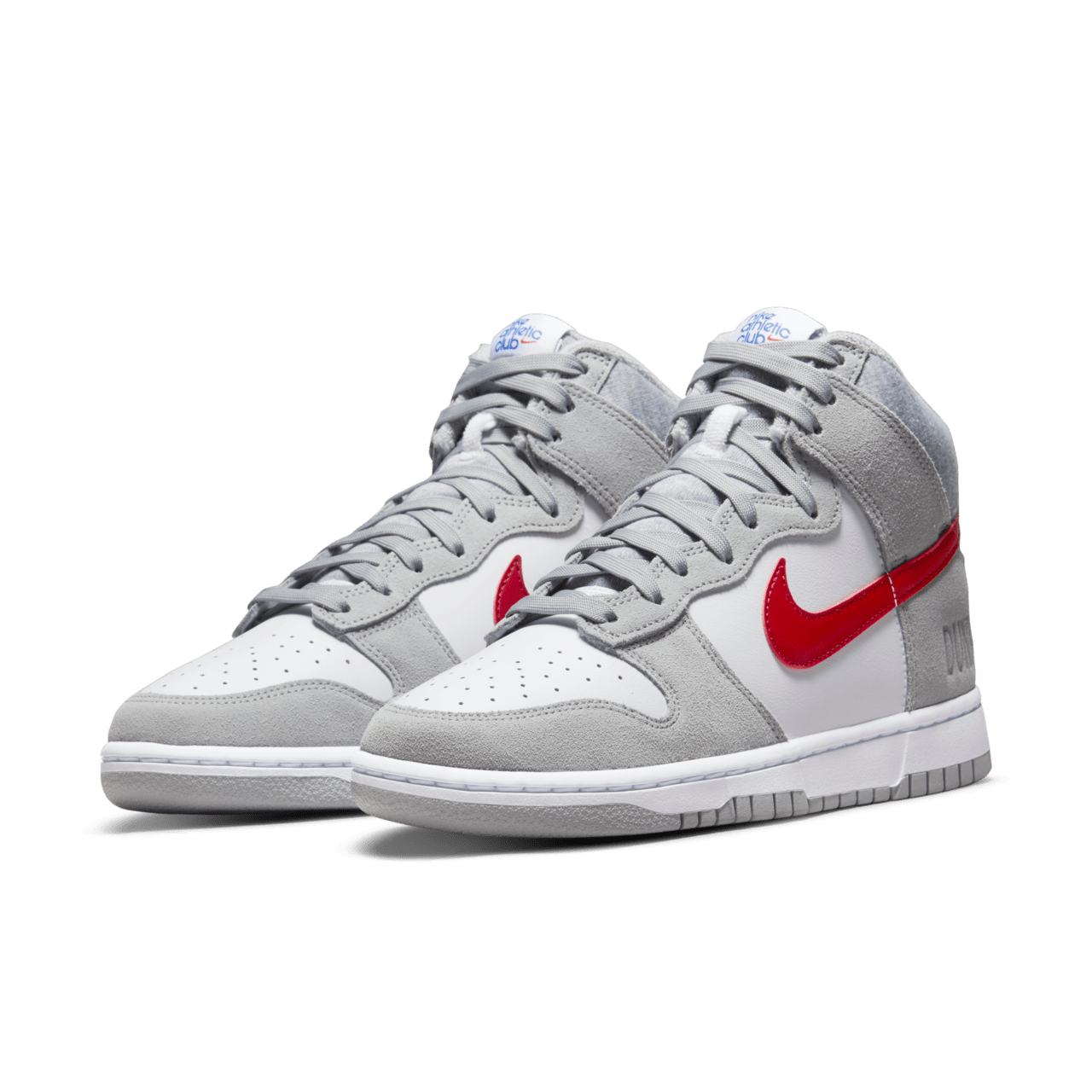 【NIKE公式】ダンク HIGH 'Light Smoke Grey and Gym Red' (DJ6152-001 / NIKE DUNK HI RETRO SE ATH)