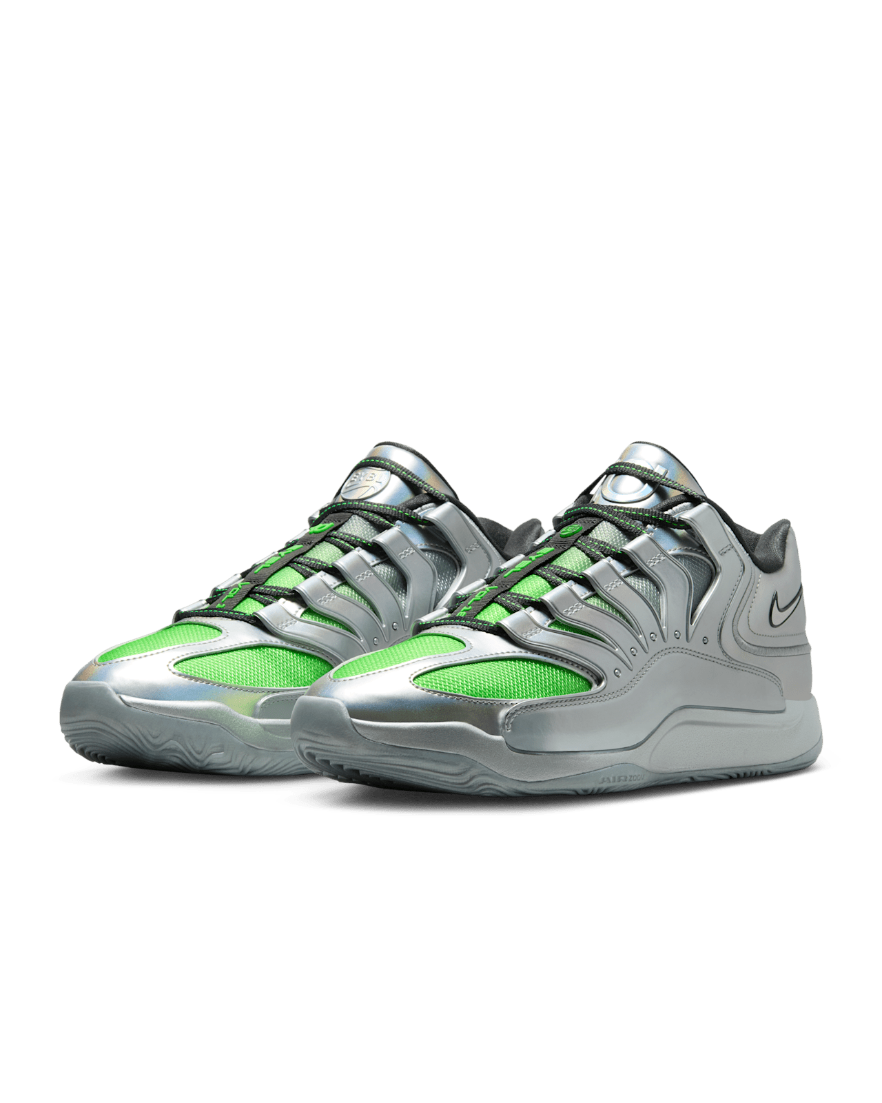 Fecha de lanzamiento de los KD18 "EYBL" "Metallic Silver and Green Strike" (IF2519-001) 