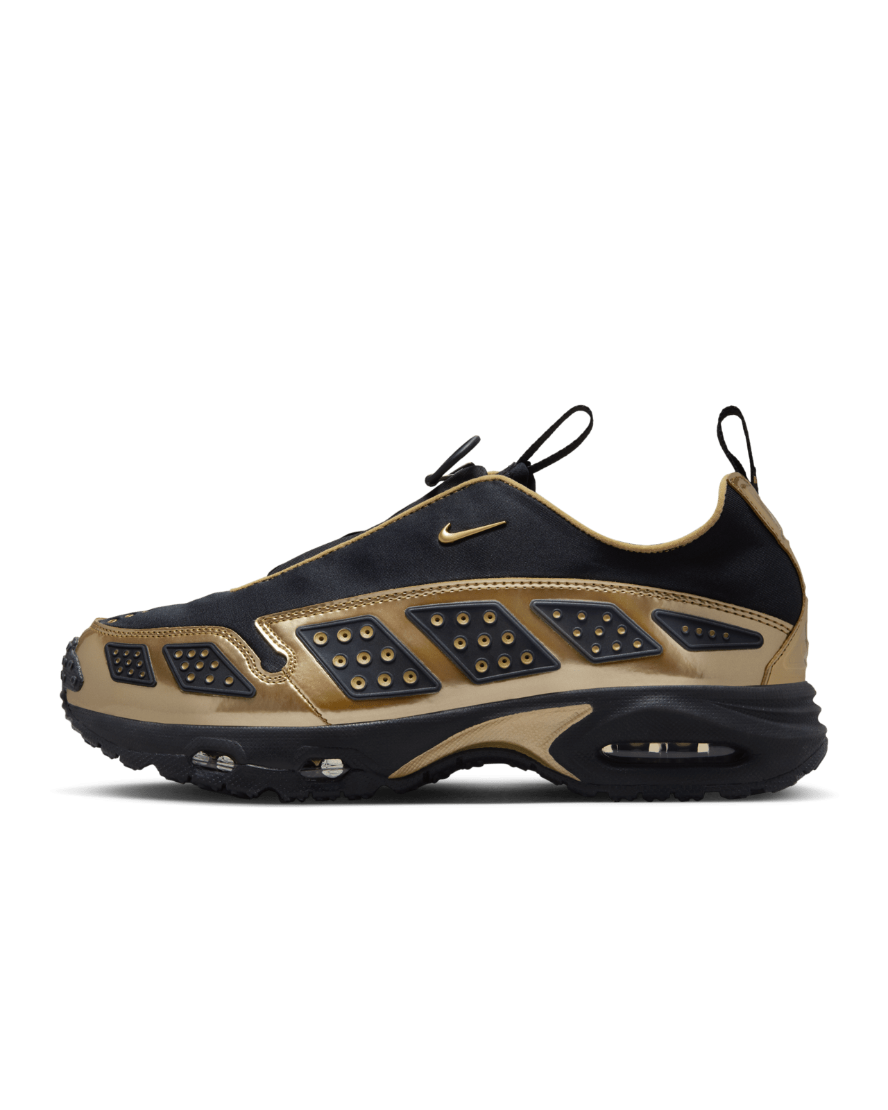 Nike black gold shoes best sale