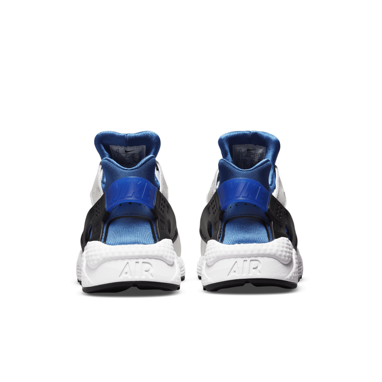 Nike huaraches white blue best sale