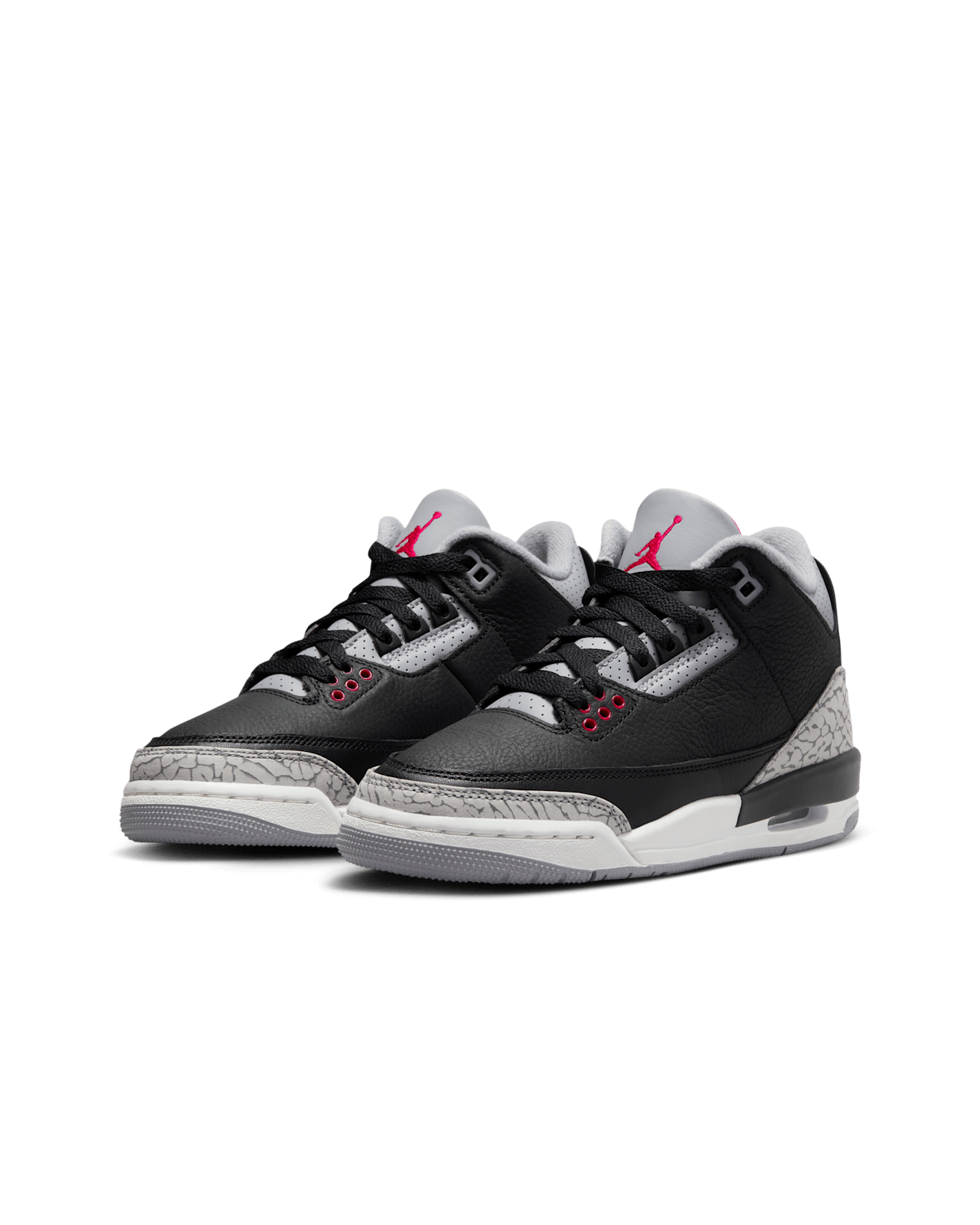 Big Kids' Air Jordan 3 'Black Cement' (DM0967-010)