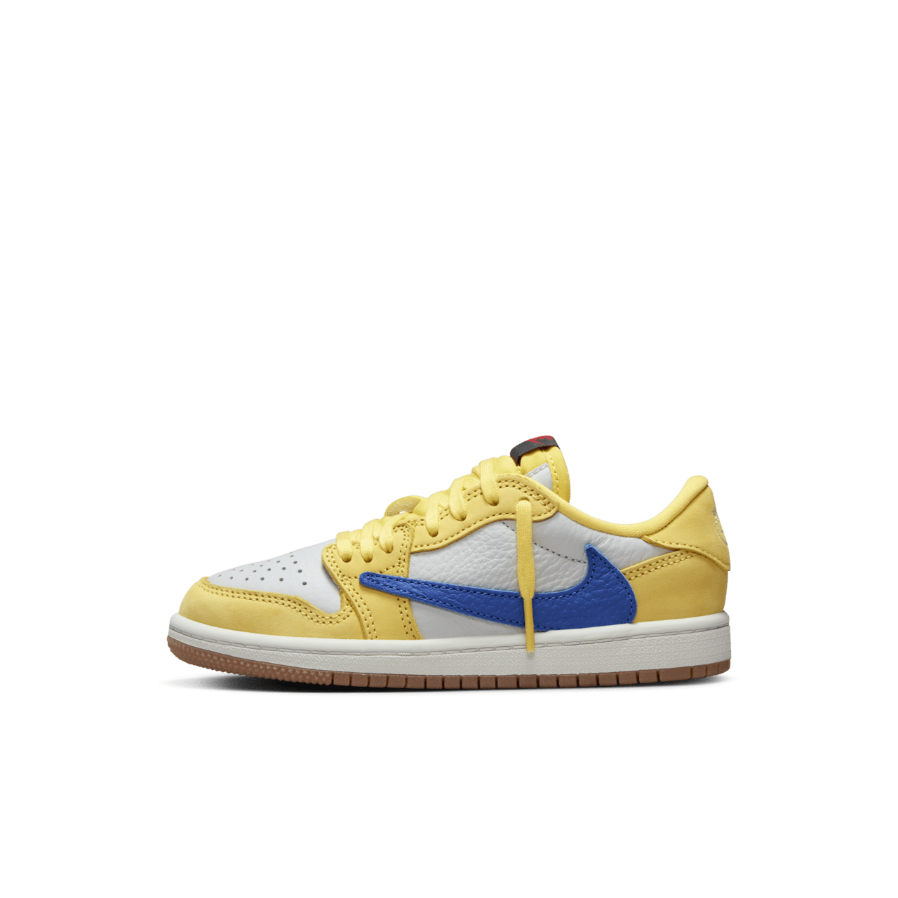 Lanseringsdato for Air Jordan 1 Low x Travis Scott «Canary» til dame (DZ4137-700