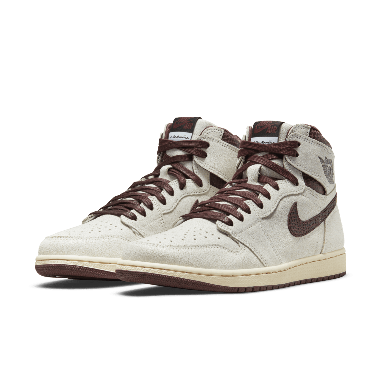 วันเปิดตัว Air Jordan 1 x A Ma Maniére "Sail and Burgundy" (DO7097-100)