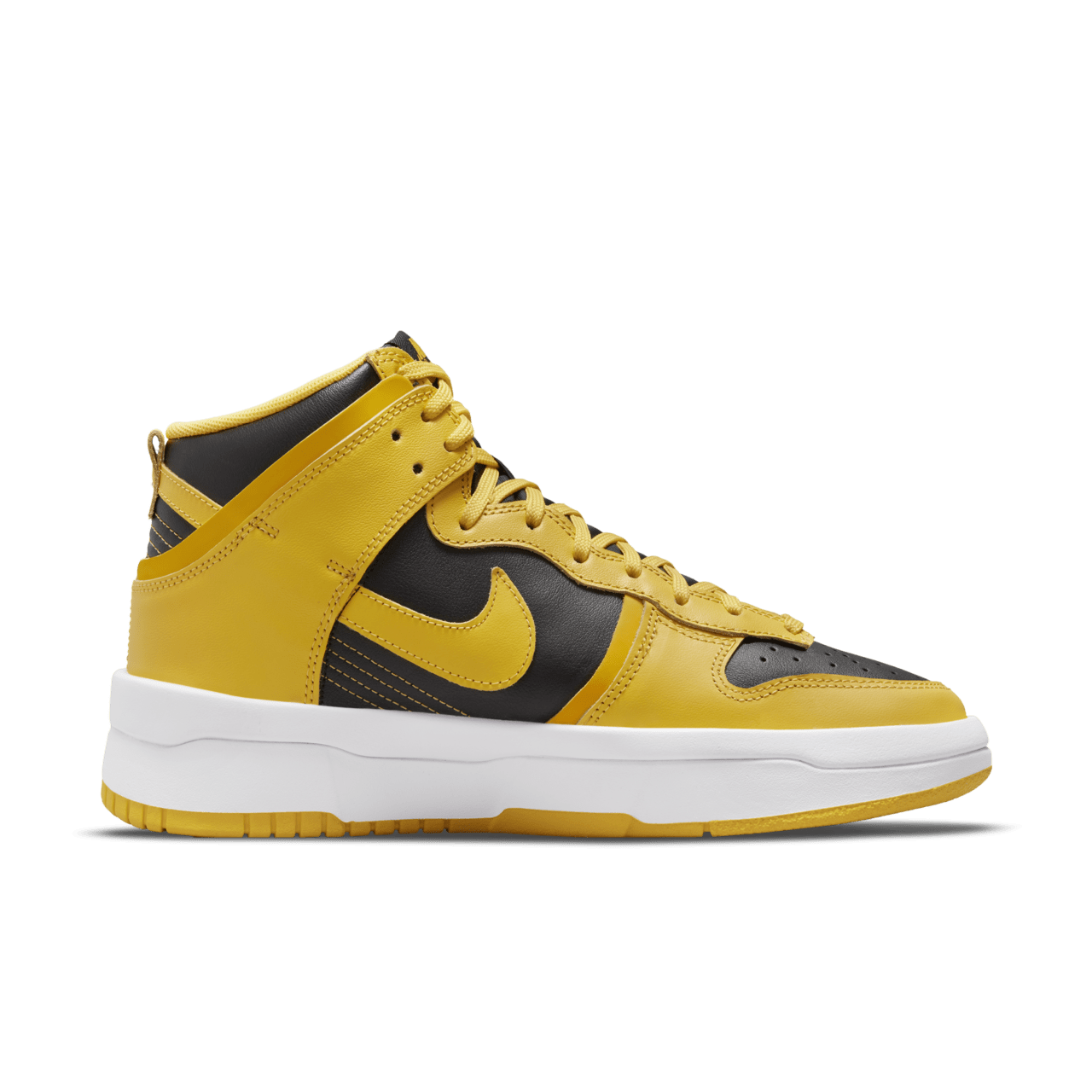 【NIKE公式】レディース ダンク HIGH アップ 'Black and Varsity Maize' (DH3718-001 / WMNS NIKE DUNK HI UP)