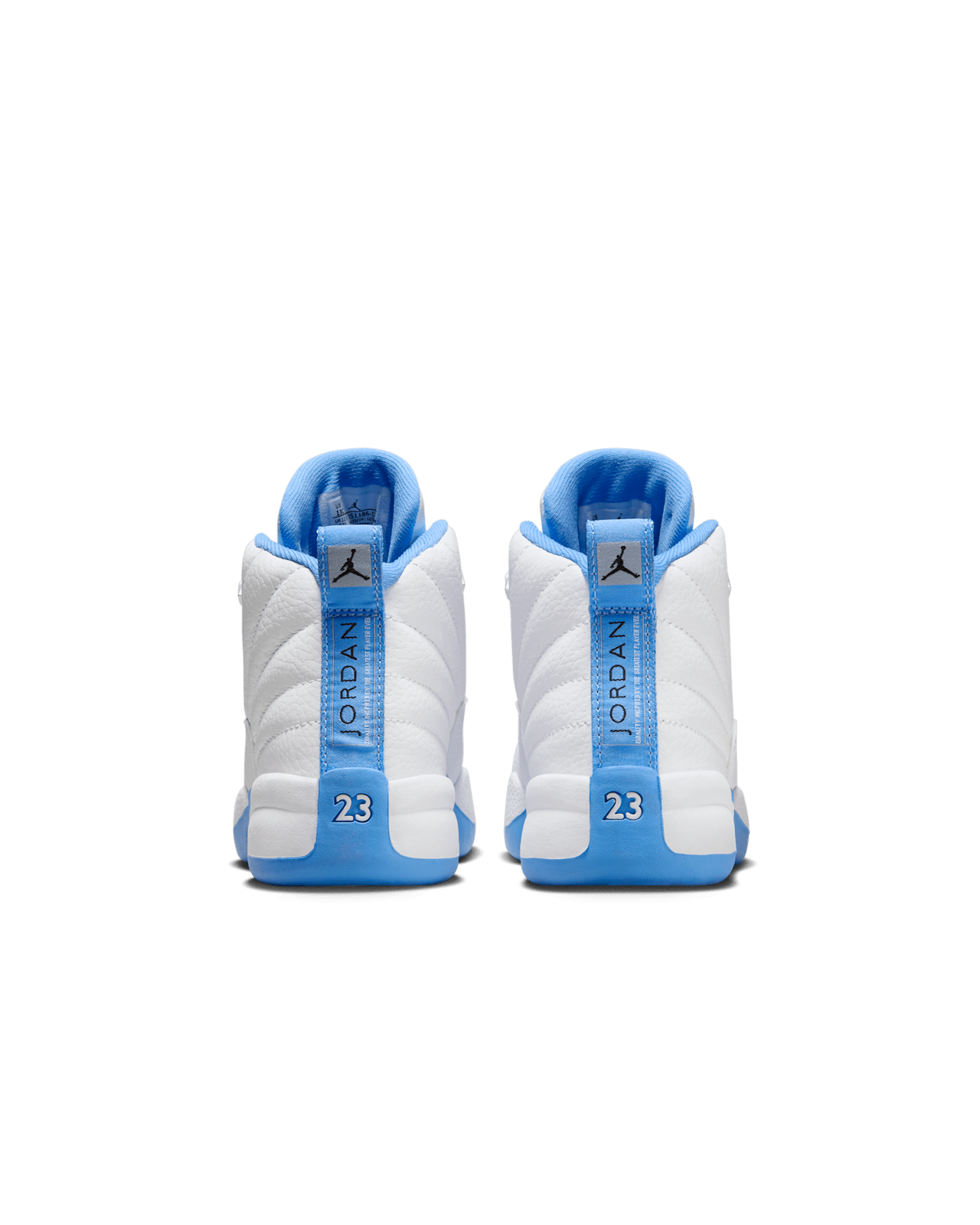 Little Kids' Jordan 12 'White and University Blue' (151186-112)