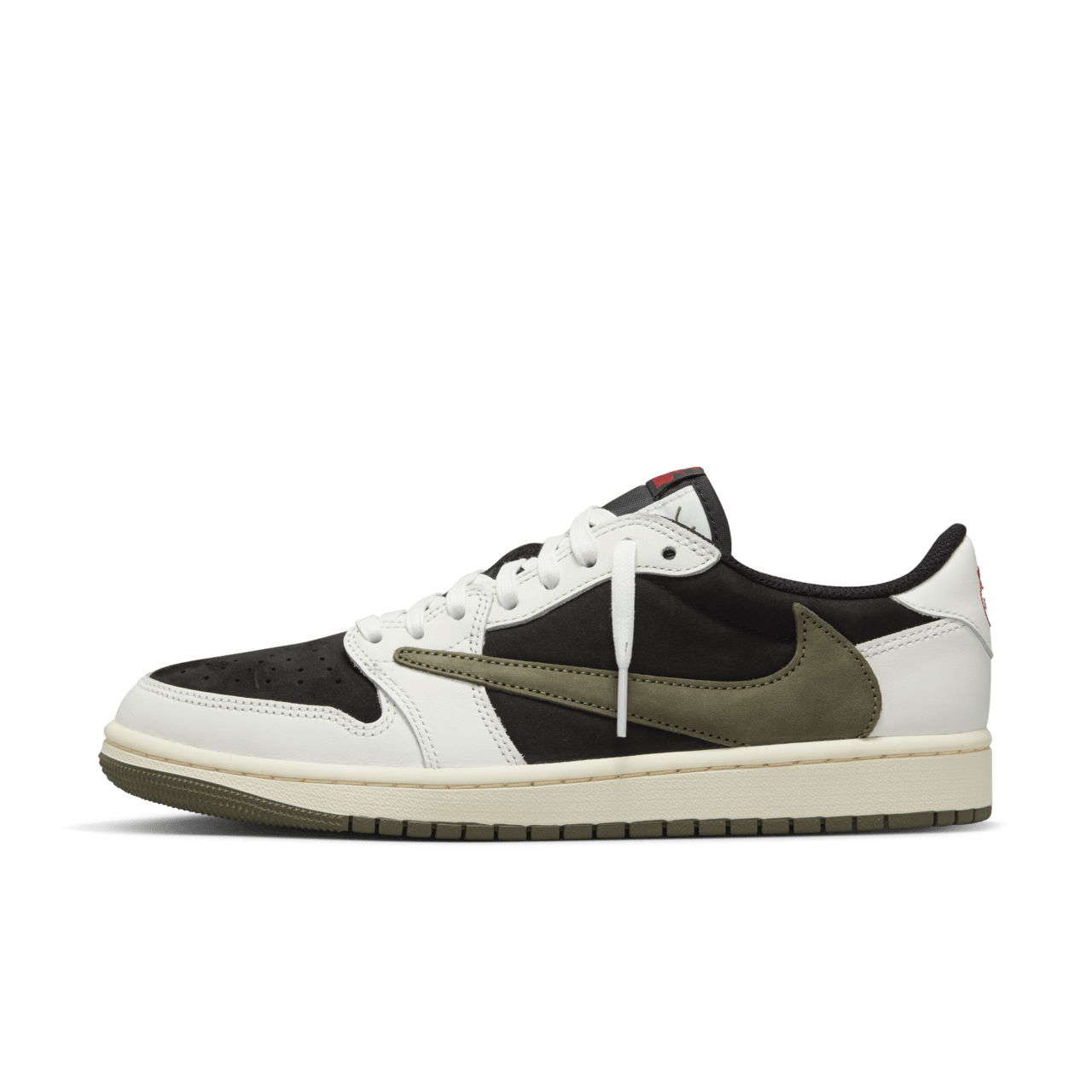 วันเปิดตัว Air Jordan 1 Low x Travis Scott "Medium Olive" ผู้หญิง (DZ4137-106)