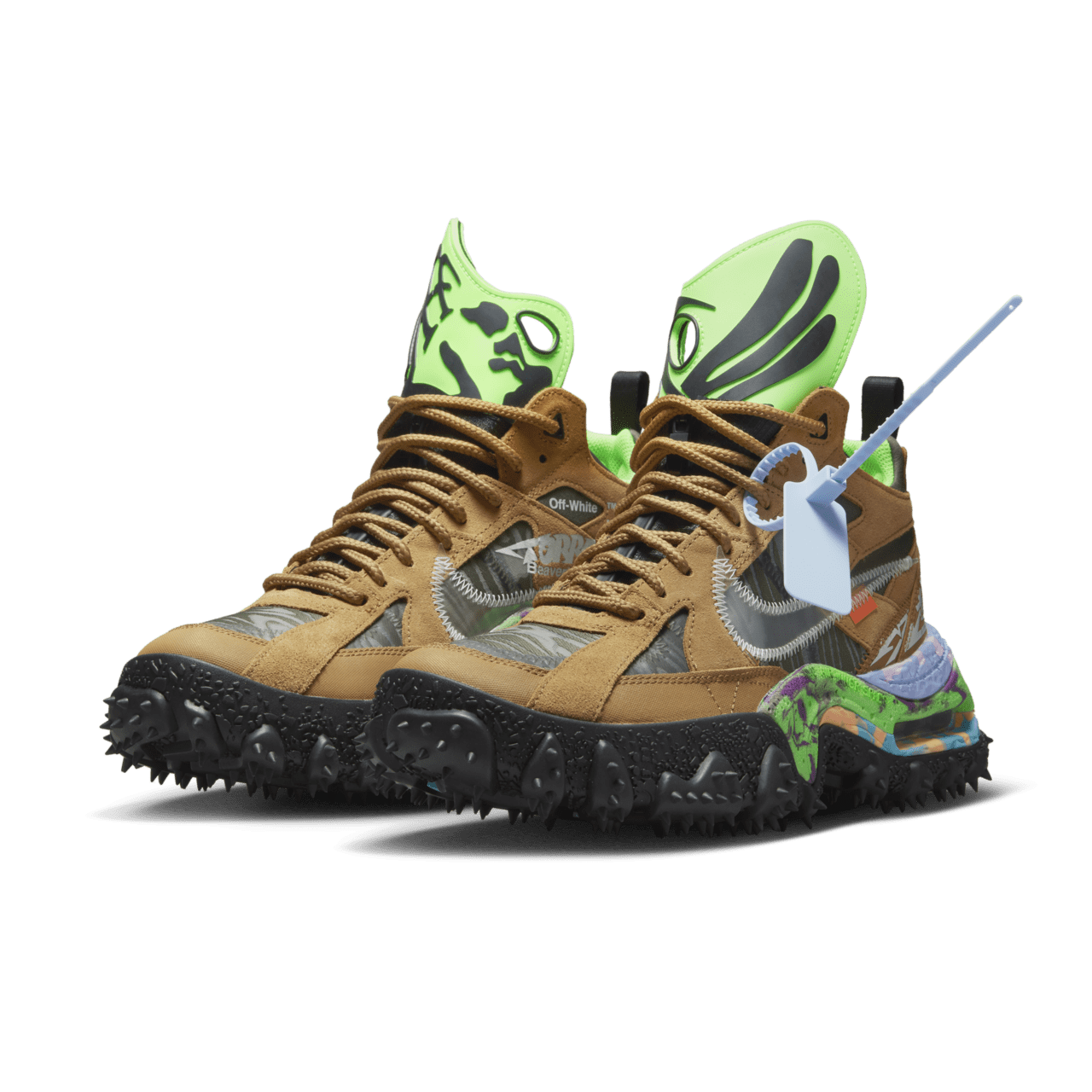 Fecha de lanzamiento del Terra Forma x Off-White™️ "Wheat and Green Strike" (DQ1615-700)