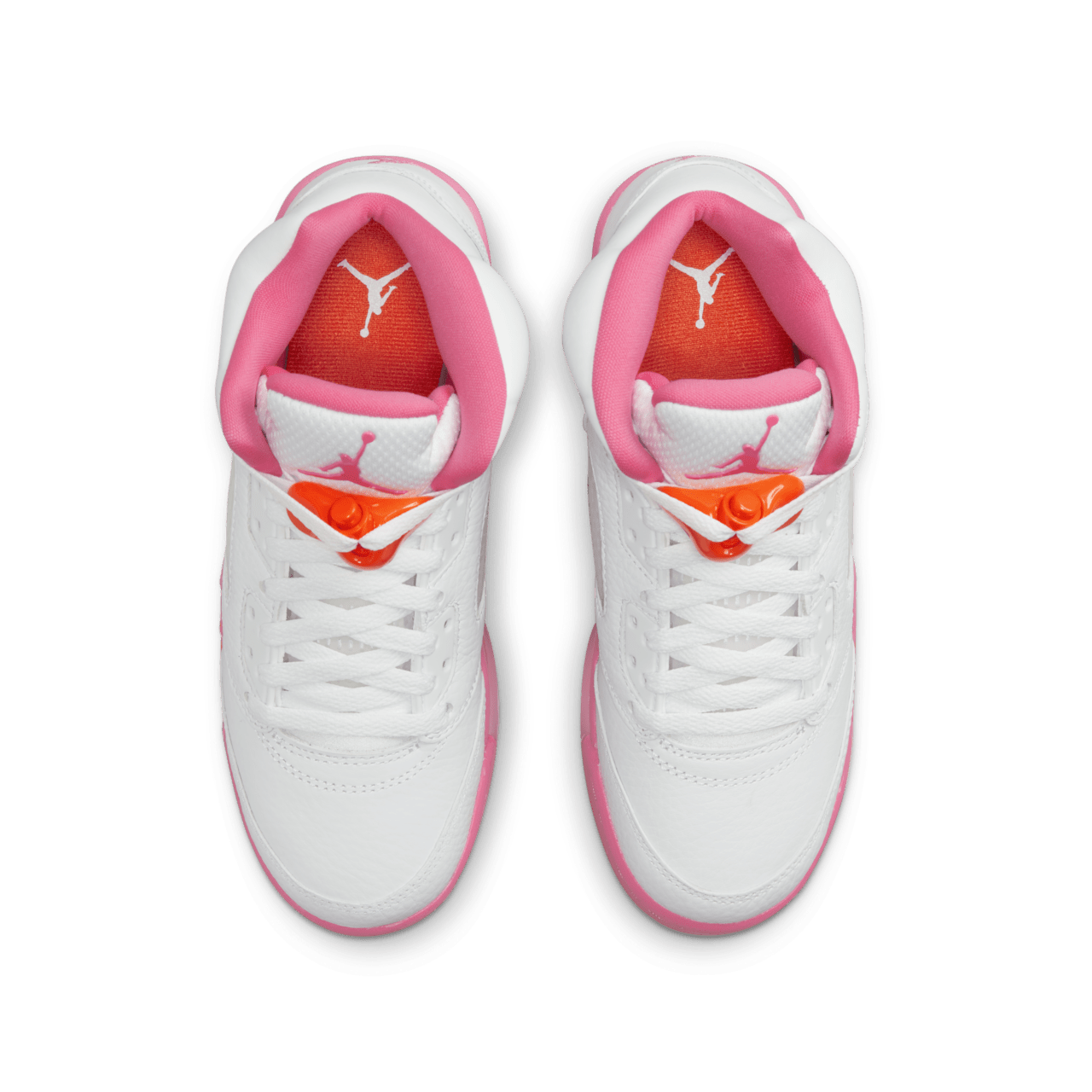 วันเปิดตัว Air Jordan 5 "Pinksicle and Safety Orange" เด็กโต (440892-168)