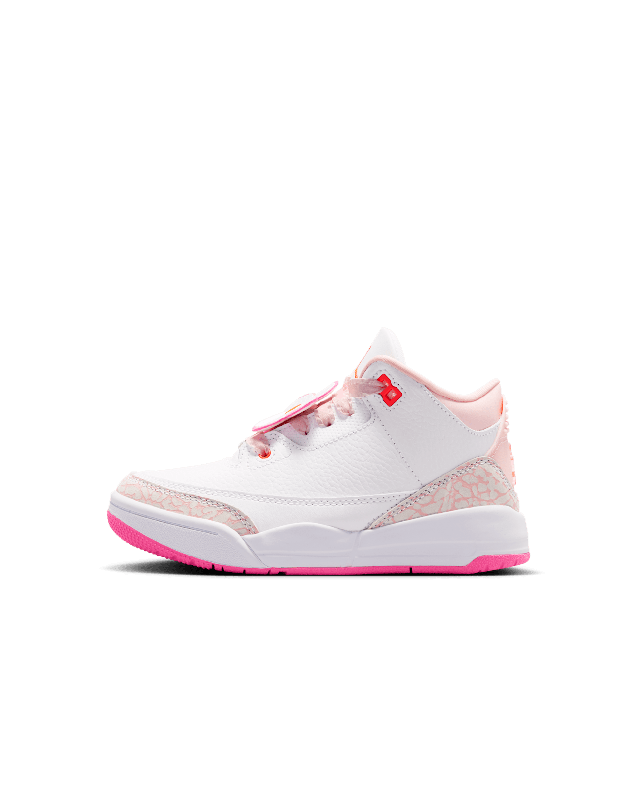 【NIKE公式】ジュニア エア ジョーダン 3 'White and Pink Bloom' (II0599-600) 発売日