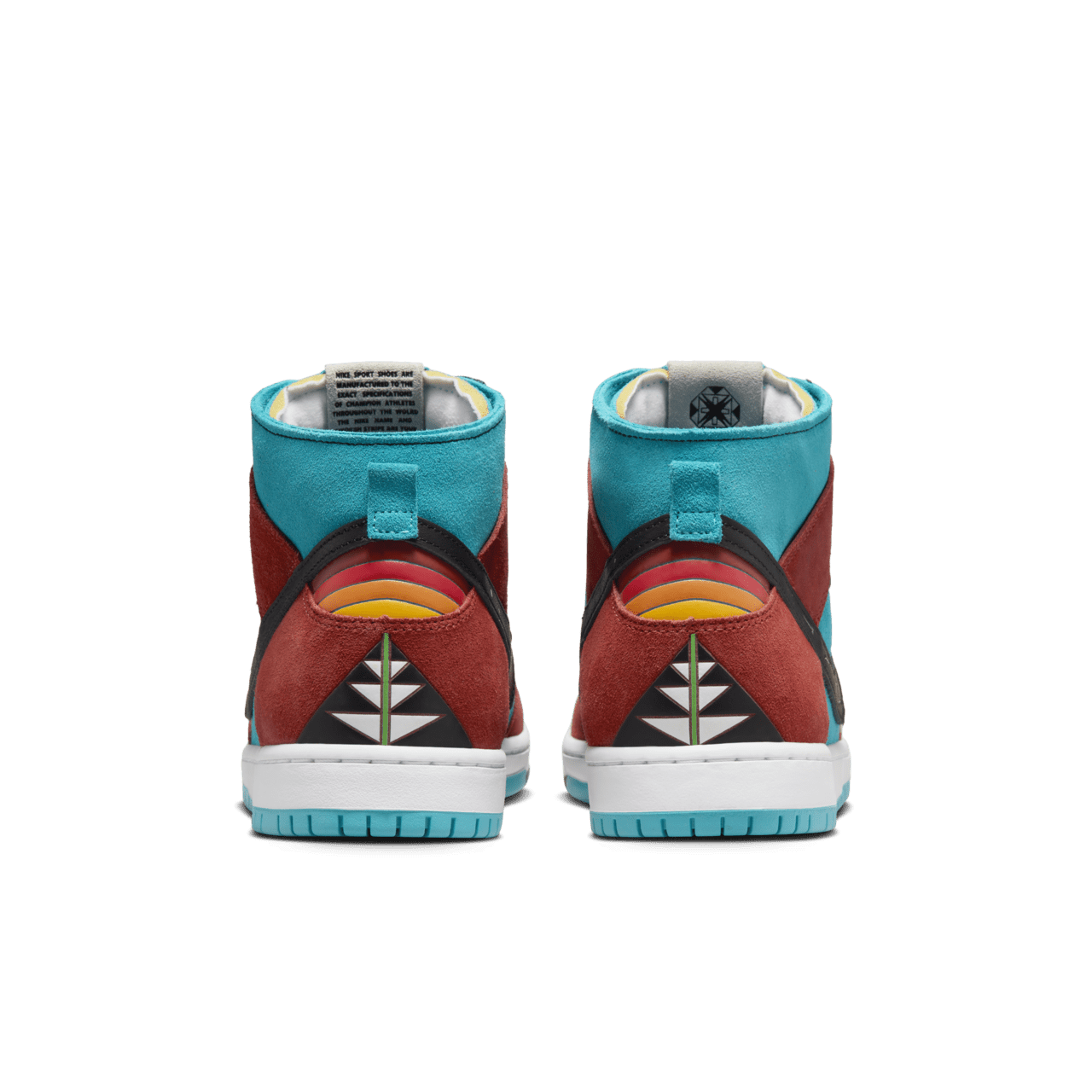 Data de llançament de les Nike SB Dunk Hi Decon x Di'Orr Greenwood "Turquoise Blue and Firewood Orange" (FQ1775-400)