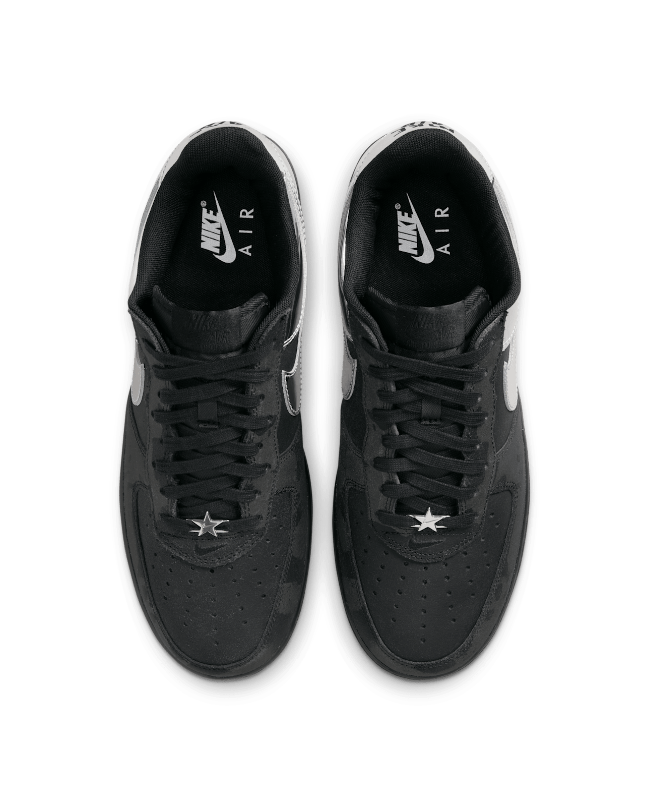 วันเปิดตัว Air Force 1 Low "Black and Metallic Silver" (HF2885-001)