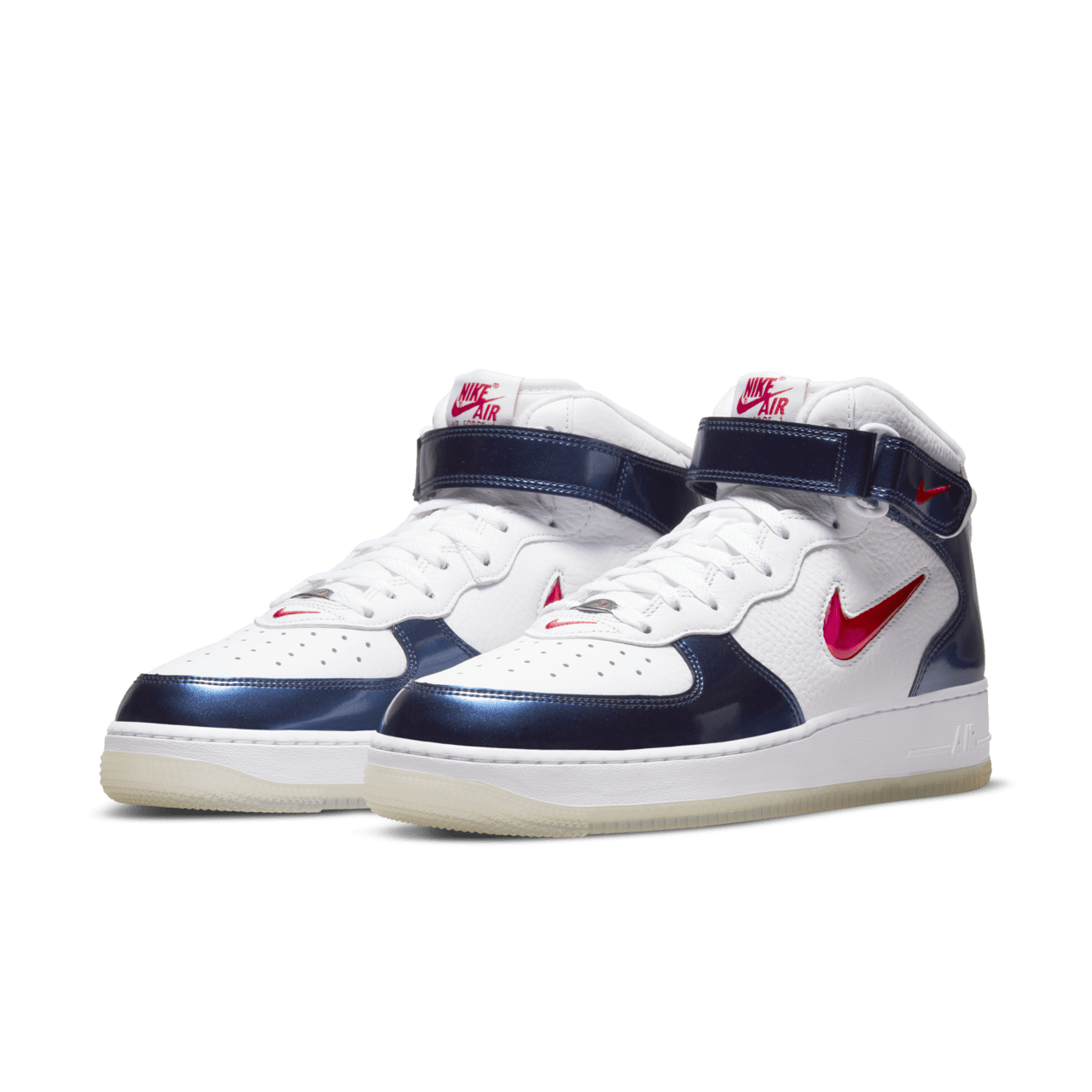 【NIKE公式】エア フォース 1 MID 'University Red and Midnight Navy' (DH5623-101 / AF 1 MID '07 QS)