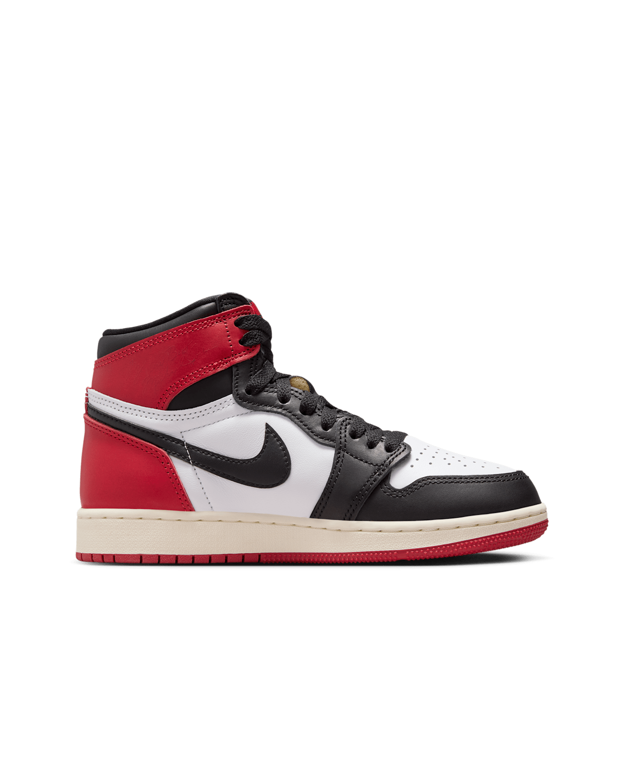 Big Kids' Air Jordan 1 High OG 'Black Toe' (FD1437-106)