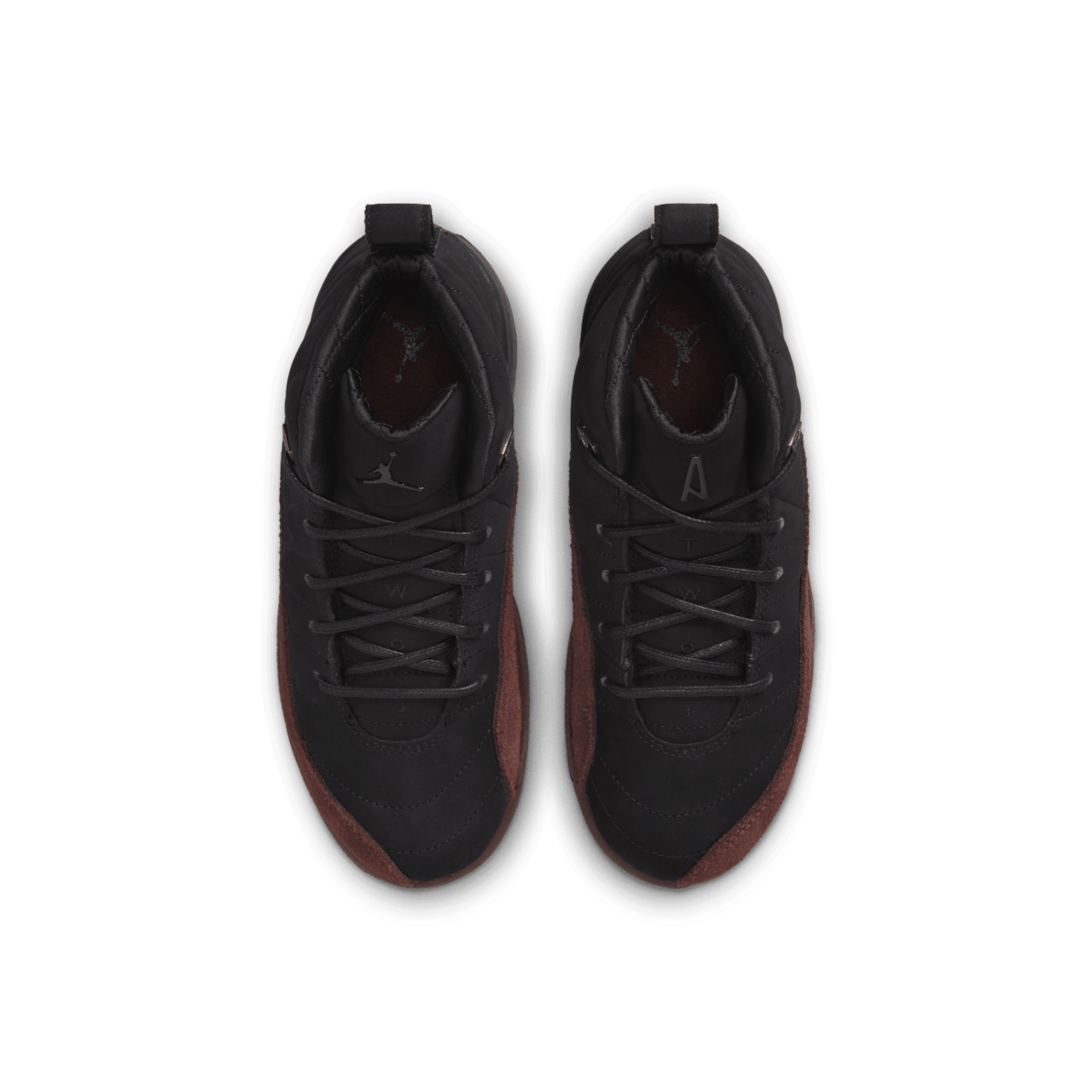 【NIKE公式】リトルキッズ ジョーダン 12 x A Ma Maniére 'Black and Burgundy Crush' (DV6989-001 / LITTLE KIDS’ JORDAN 12 X A MA MANIÉRE)